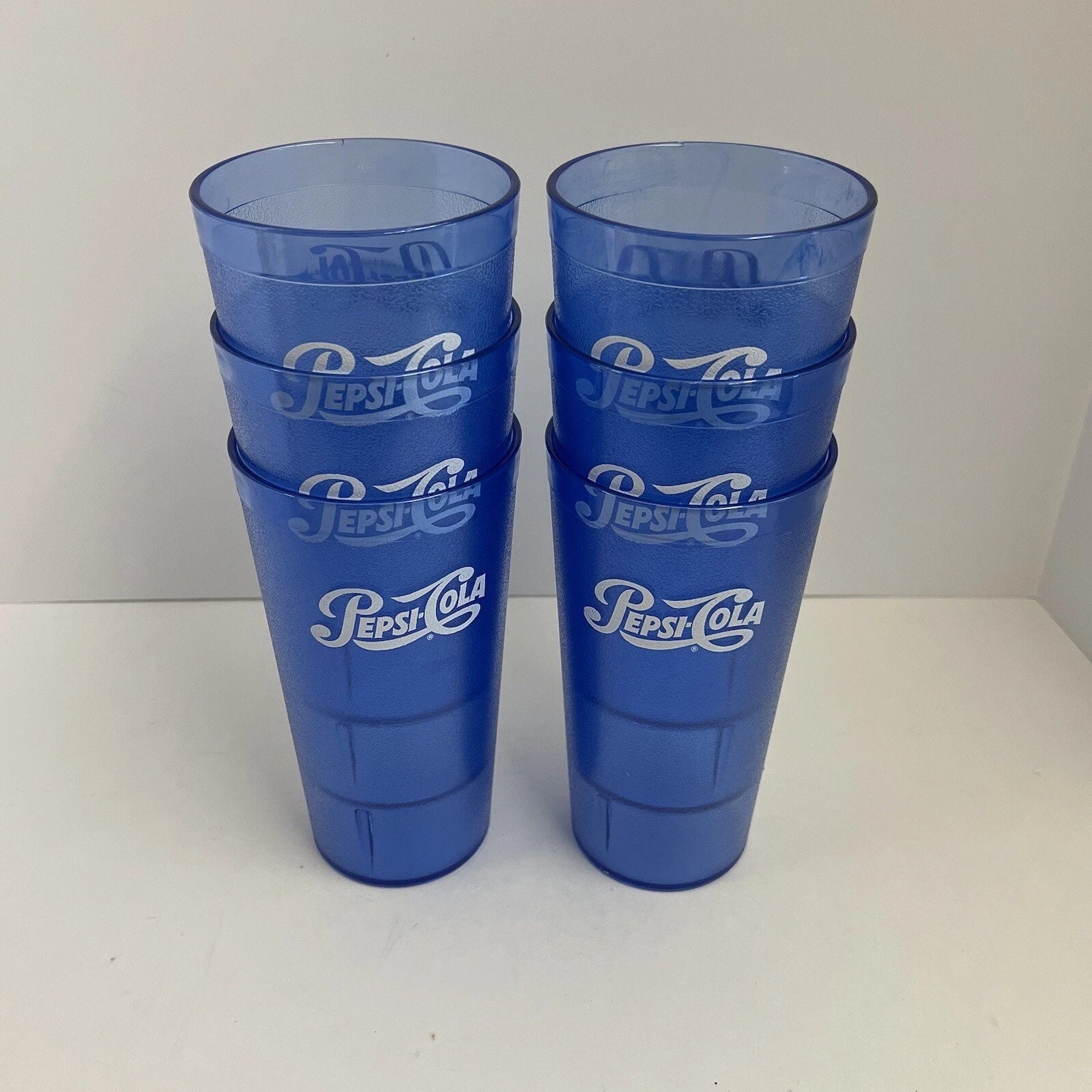 Lot Of 6 New Pepsi Cola Restaurant Plastic Cups 20oz Impact Intl. Item #0120 | eBay