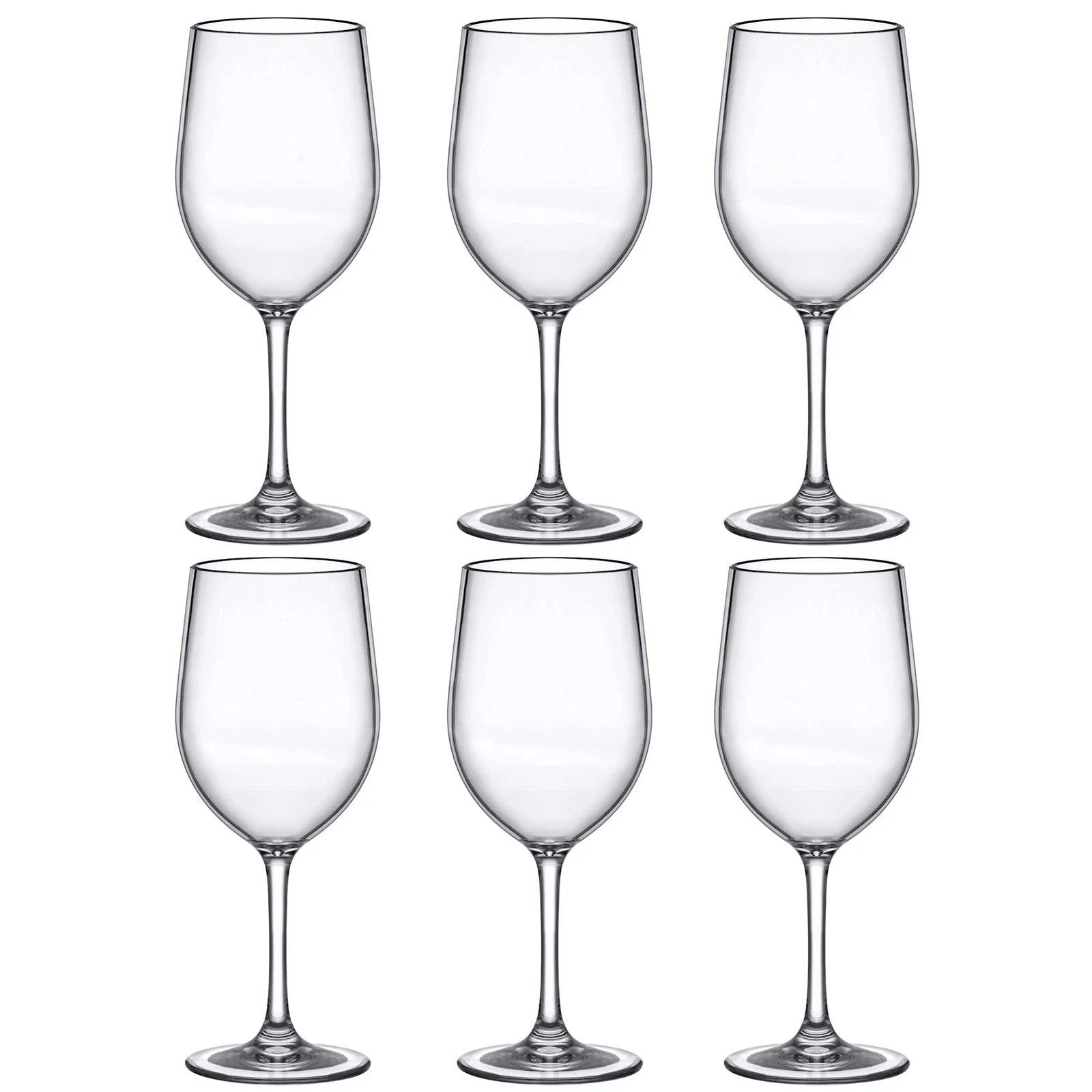 Abby Clara 12oz BPA-Free Tritan Wine Glasses, Set of 6, Unbreakable, Dishwash... | eBay