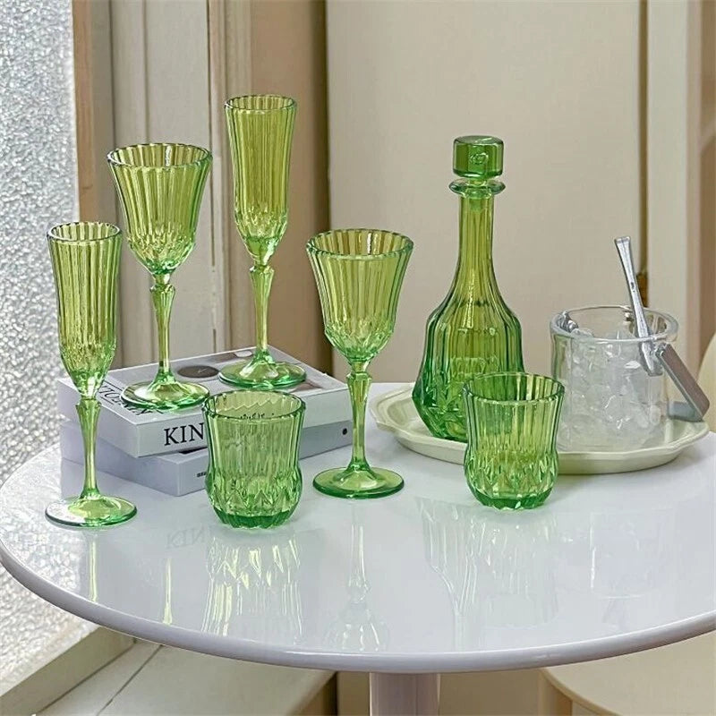7Pcs/set Miniature Dollhouse 1/6 Wine Ware Bottle Decanter Flute Glass Drinks | eBay
