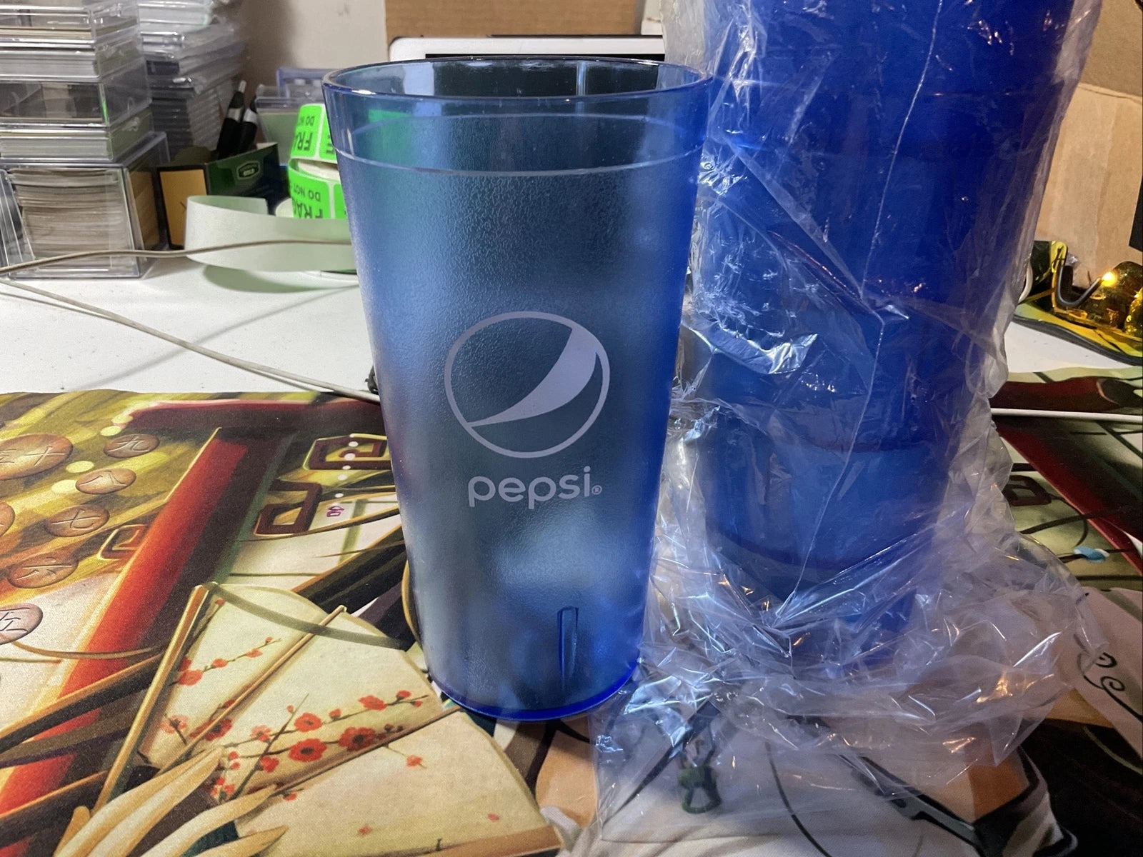 Pepsi Cola Restaurant Blue Plastic Tumblers Cups 20 Oz Blue Carlisle New ( 6 ) | eBay