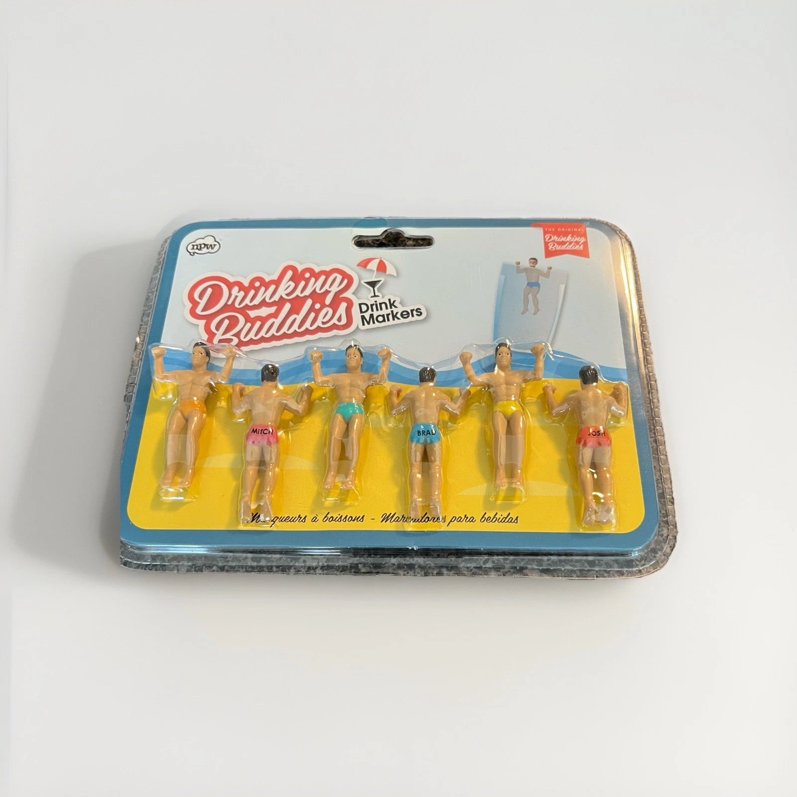 New The Original Drinking Buddies Novelty Buddies Drink Markers Set Of 6 SEALED | eBay