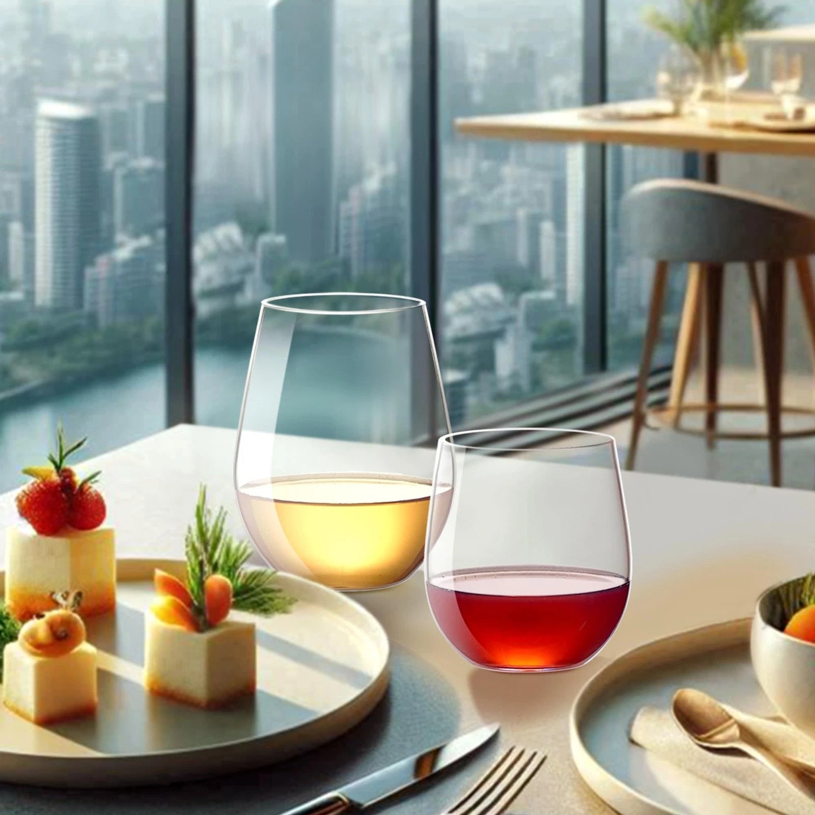 Abby-Cindy 14oz Tritan Wine Glasses Set of 6, Unbreakable, BPA-Free, Dishwash... | eBay