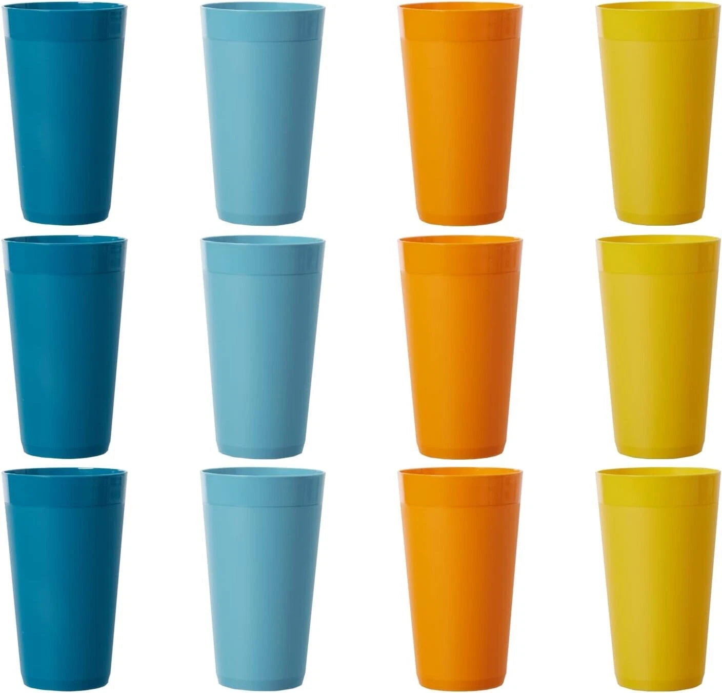Durable 20oz Stackable Water Tumblers | BPA-Free, Dishwasher Safe Set of 12 | eBay