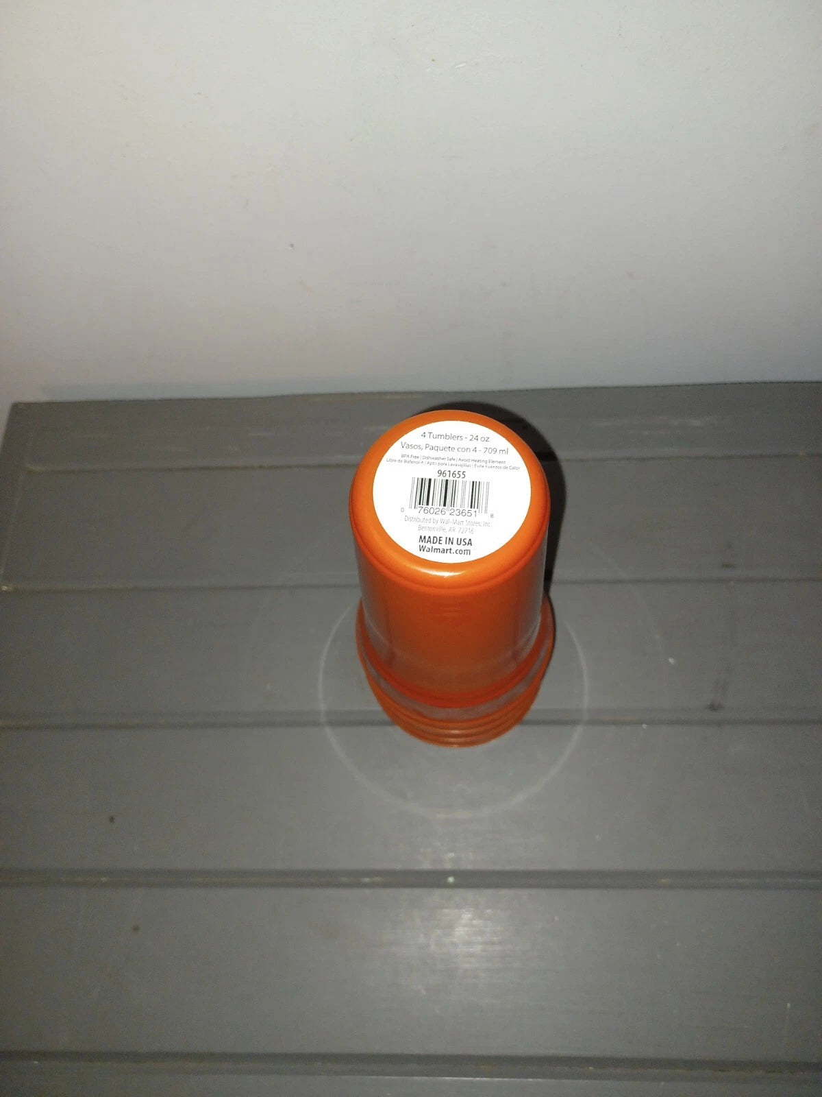 Orange Cups Tumblers 4 Pack MADE IN THE USA BPA-Free Dishwasher Safe 24 oz | eBay