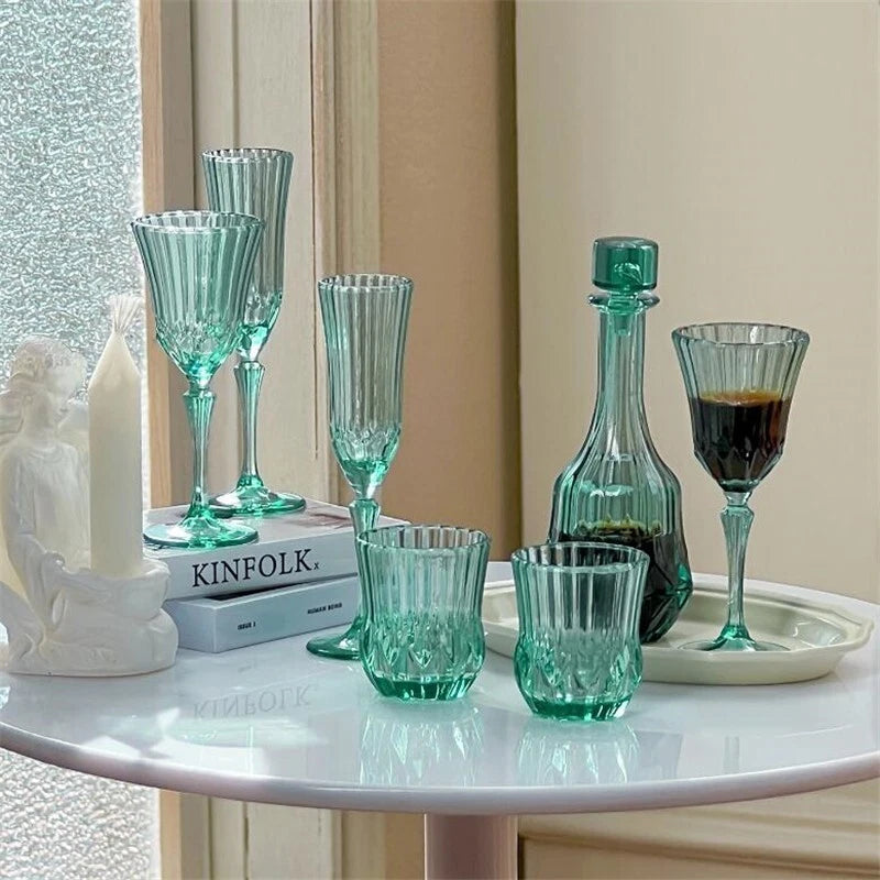 7Pcs/set Miniature Dollhouse 1/6 Wine Ware Bottle Decanter Flute Glass Drinks | eBay