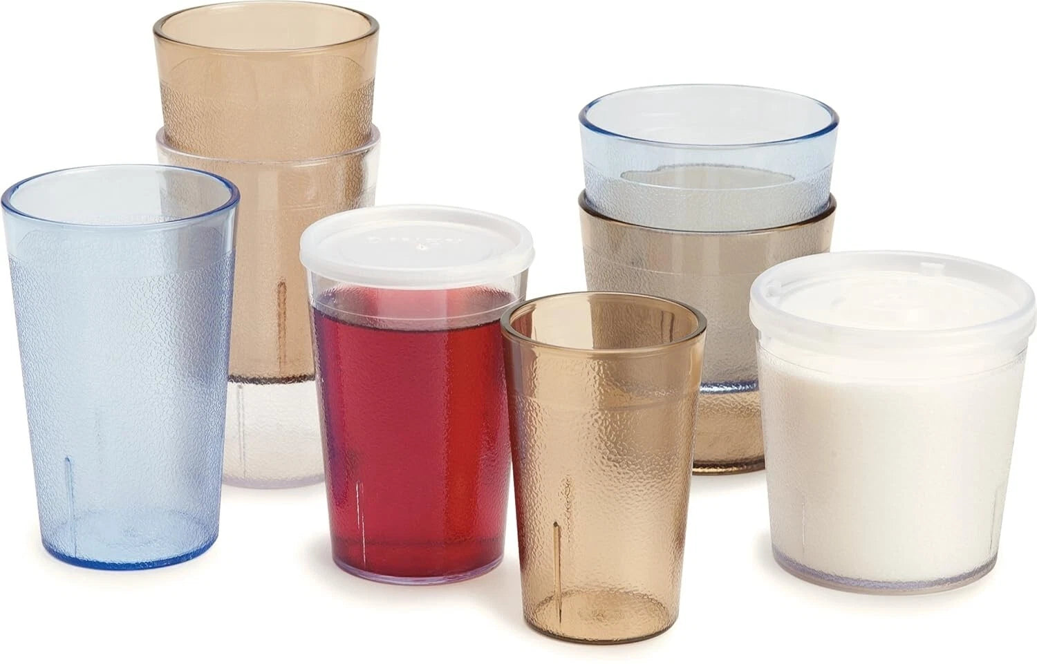 Classic Design 8 oz. Shatter-Resistant Tumblers Pack of 6 - Variety of Colors | eBay