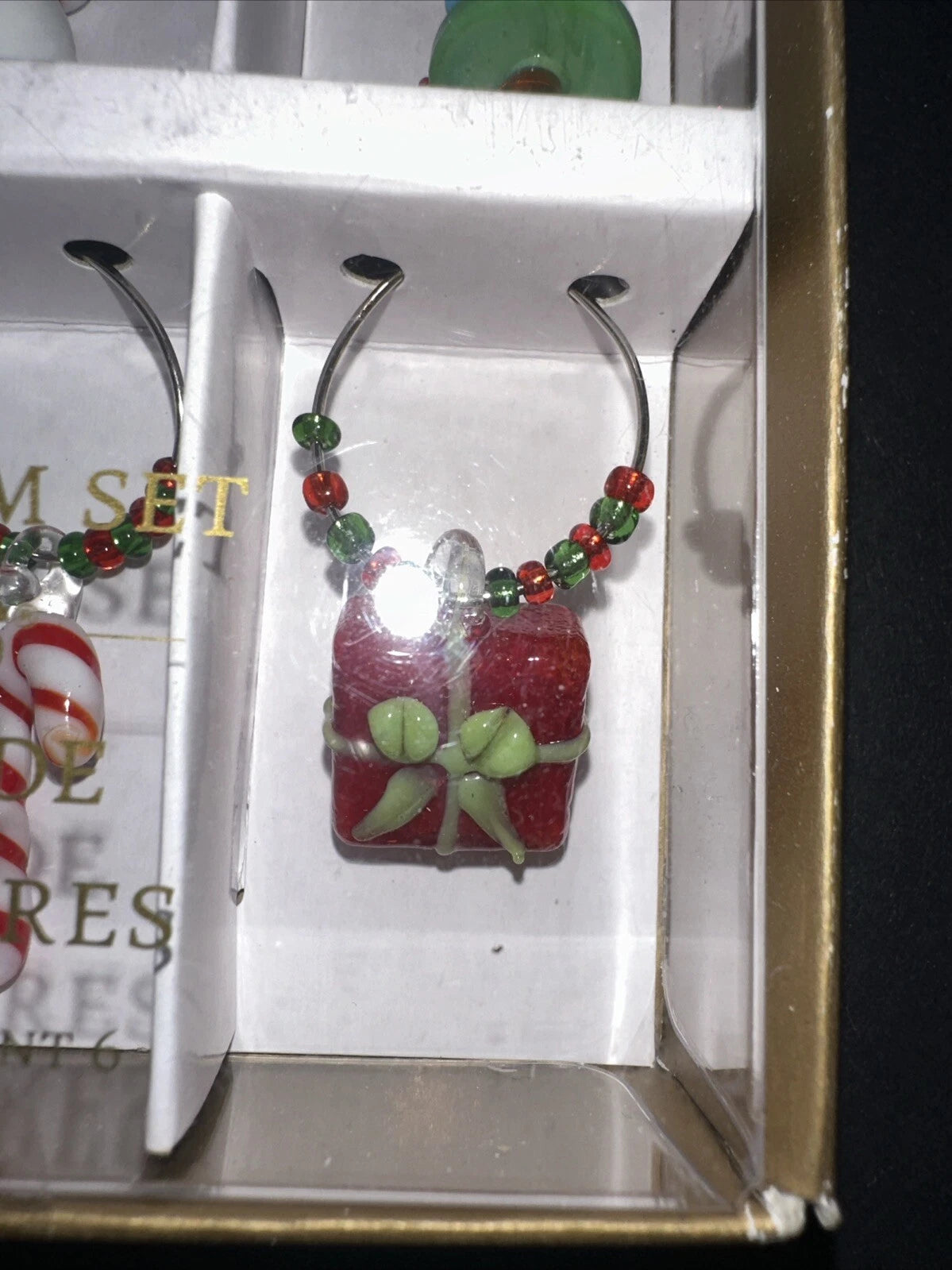 Pier 1 Imports Drink Charms Set of 6 Holiday Christmas Cocktail Party Decor NIB | eBay
