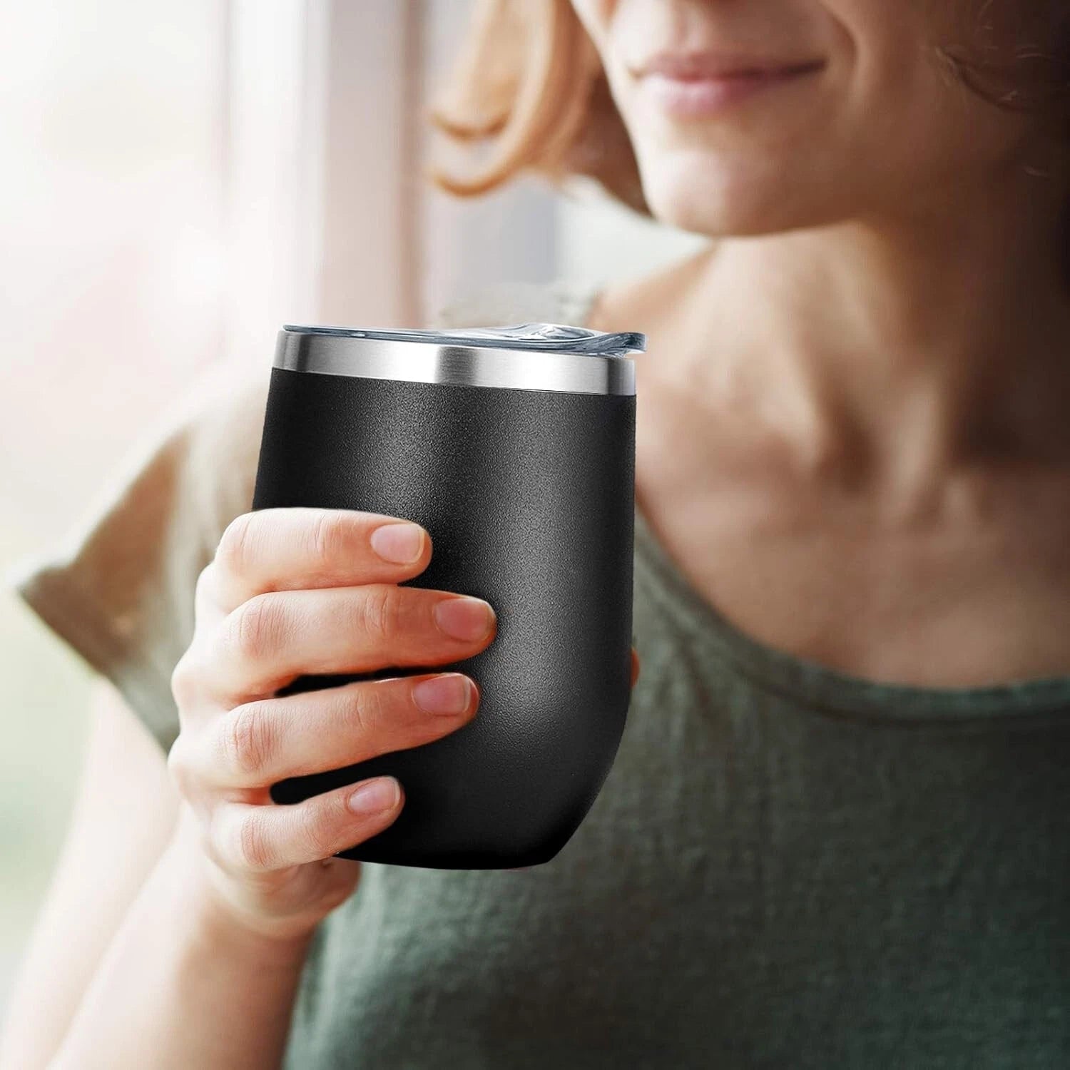 Fashionable 12oz Stemless Wine Tumblers - Bulk of 6 for Hot & Cold Drinks | eBay