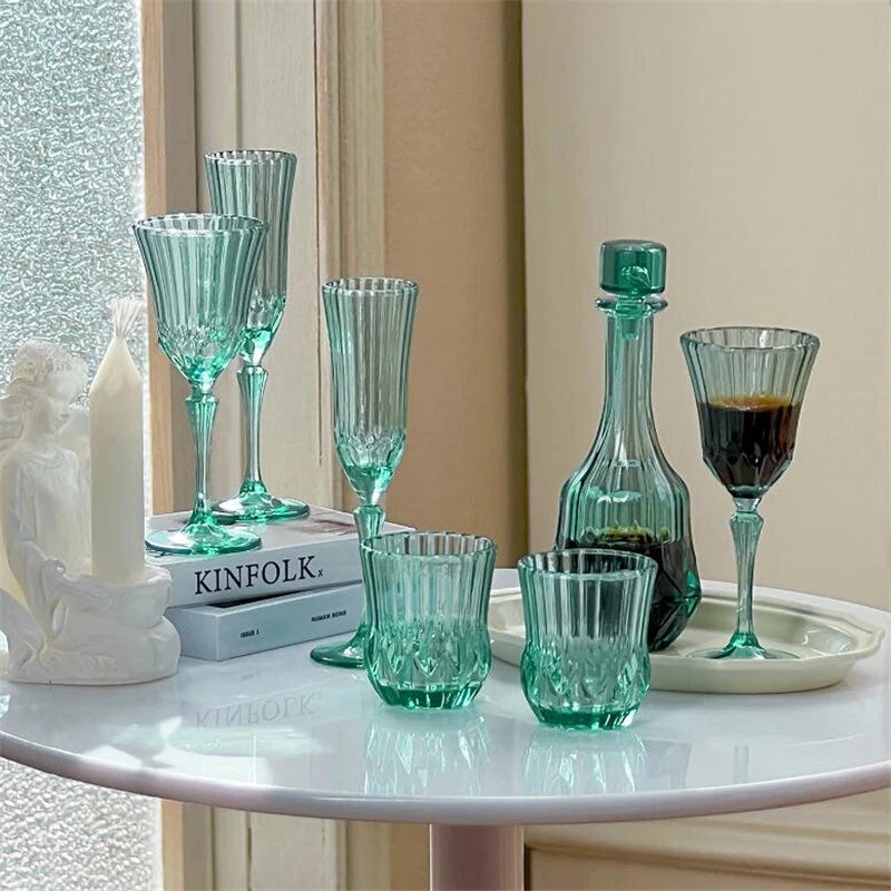 7Pcs/set Miniature Dollhouse 1/6 Wine Ware Bottle Decanter Flute Glass Drinks | eBay