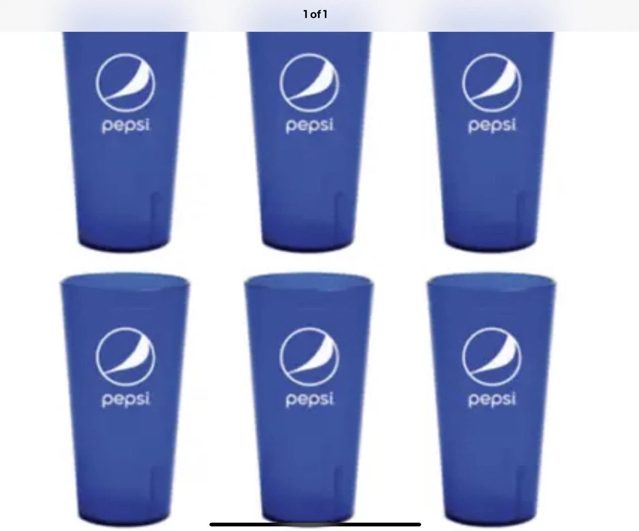 Pepsi Cola Restaurant Blue Plastic Tumblers Cups 20 Oz Blue Carlisle New ( 6 ) | eBay