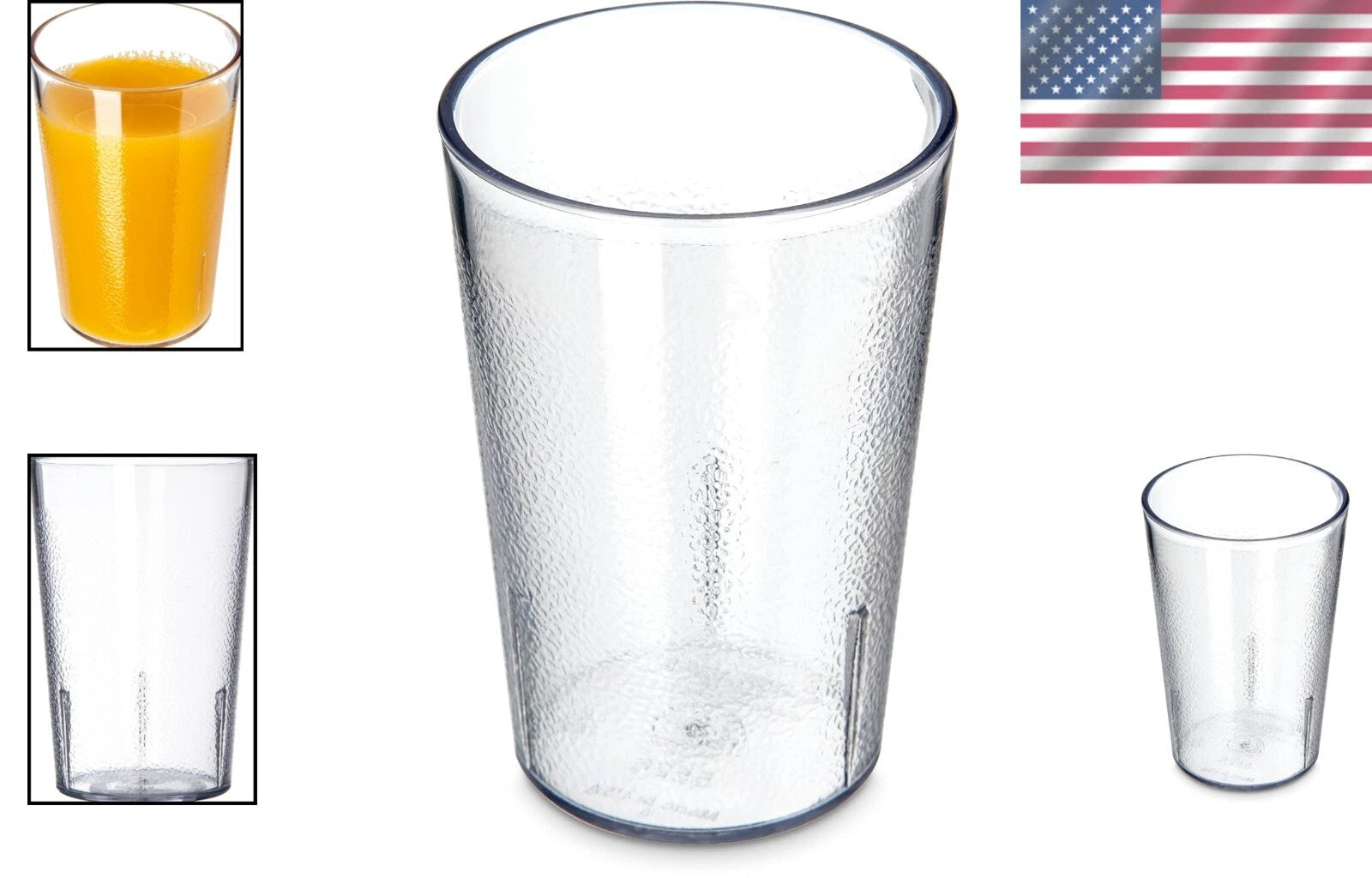 Classic Design 8 oz. Shatter-Resistant Tumblers Pack of 6 - Variety of Colors | eBay