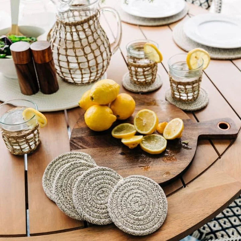 Organihaus Set of 6 Brown Cute Coasters for Drinks | eBay