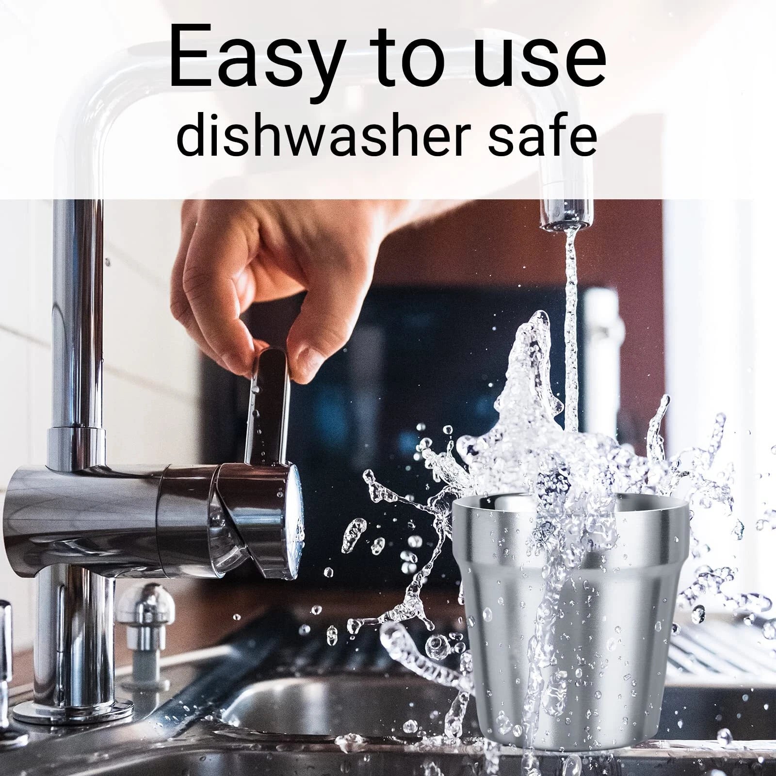 Mini Stainless Steel Cups 6 Oz Set Of 4 Metal Drinking Cups Stackable 304 Stainl | eBay