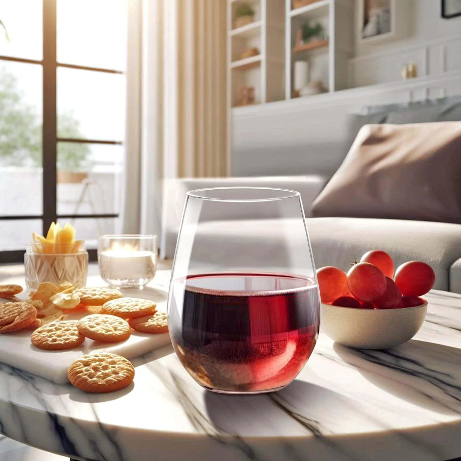 Abby-Cindy 14oz Tritan Wine Glasses Set of 6, Unbreakable, BPA-Free, Dishwash... | eBay