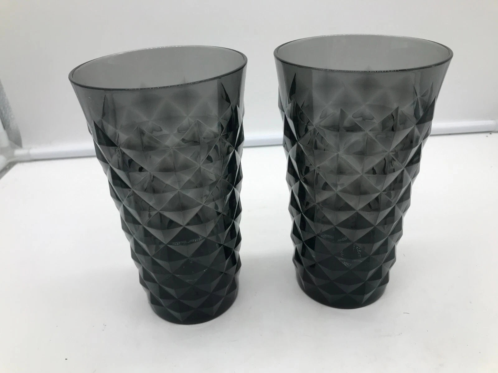 Plastic 19.65oz Diamond Black Tall Tumbler Set For 2 BB02B18016 | eBay