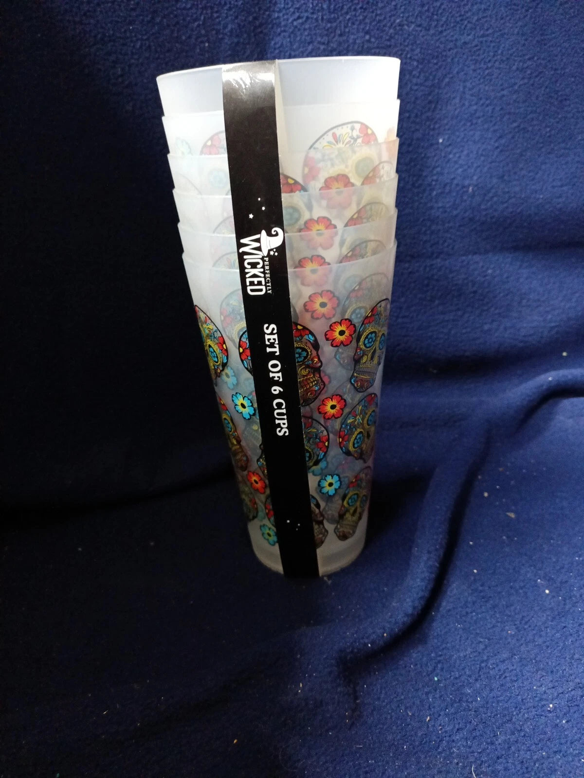 Perfectly Wicked Set Of 6 Day Of Deadhead Plastic Glasses 24oz. Unopened | eBay