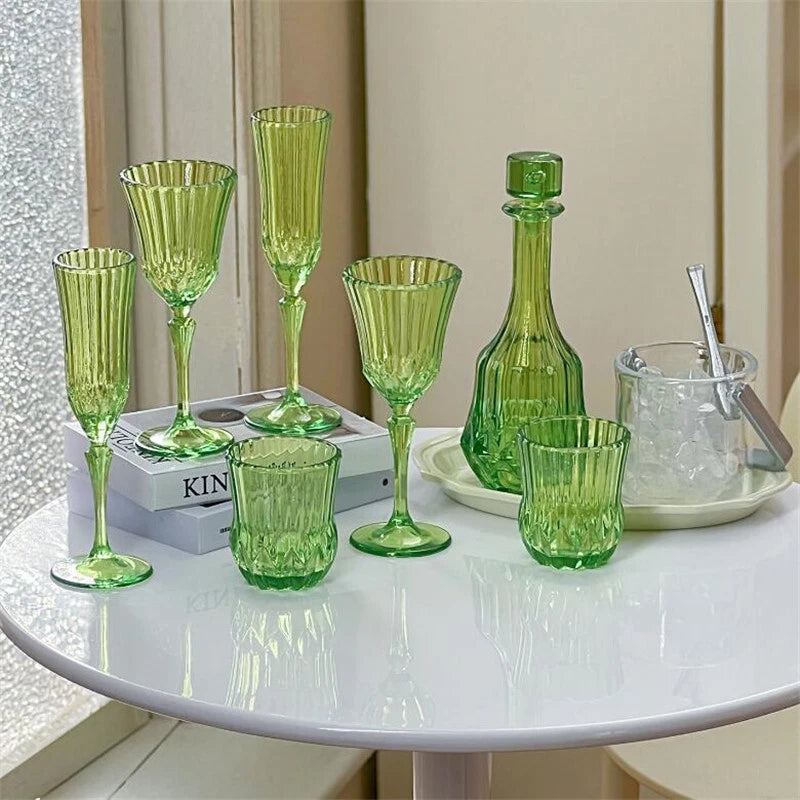 7Pcs/set Miniature Dollhouse 1/6 Wine Ware Bottle Decanter Flute Glass Drinks | eBay