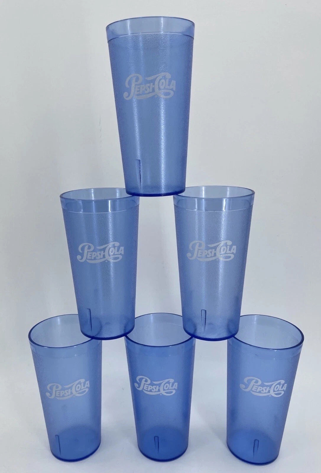 Lot Of 6 New Pepsi Cola Restaurant Plastic Cups 20oz Impact Intl. Item #0120 | eBay