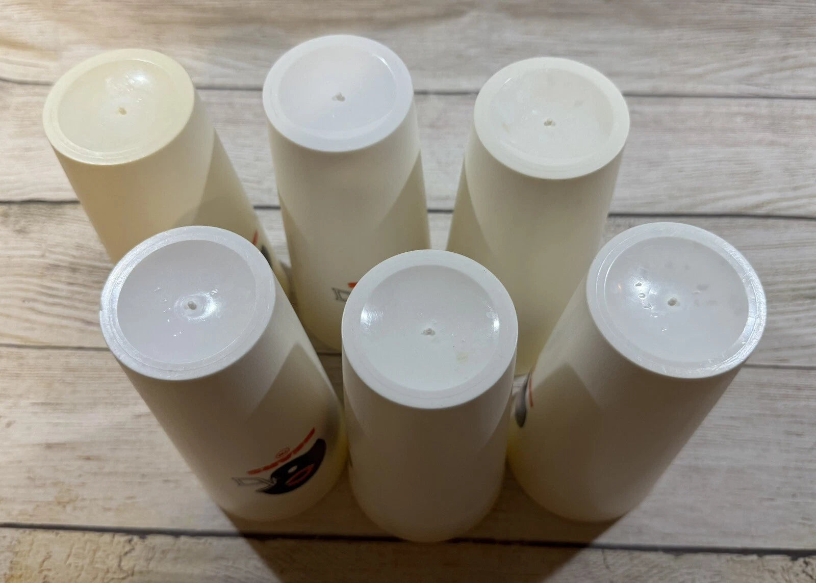Lot of 6 Vintage Tall White Chicago Bears Tumblers Plastic Drinking Cups TubH4 | eBay
