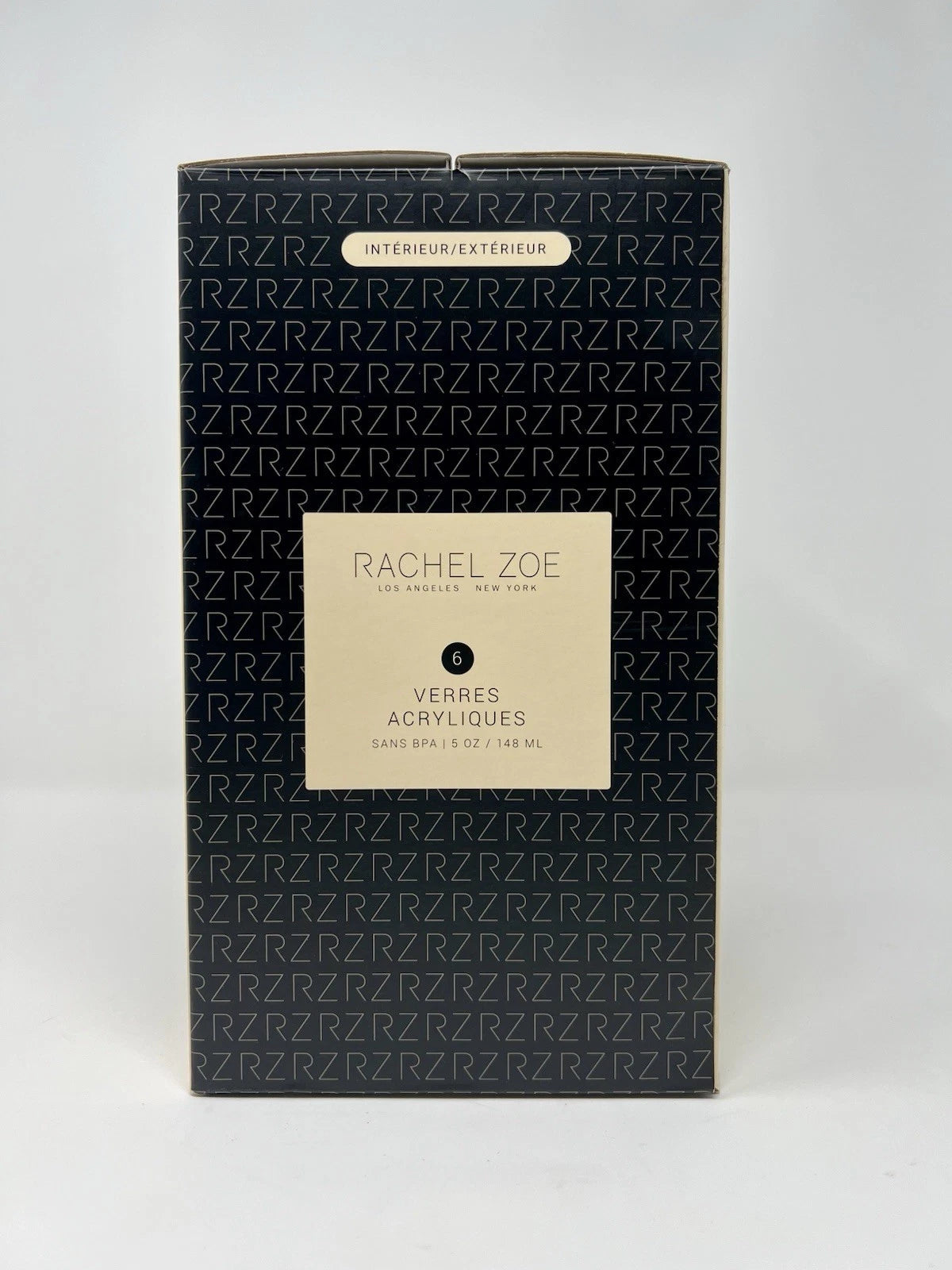 Rachel Zoe set of 6 Acrylic Long Stem Champagne/Wine Glasses 5 oz New in Box | eBay