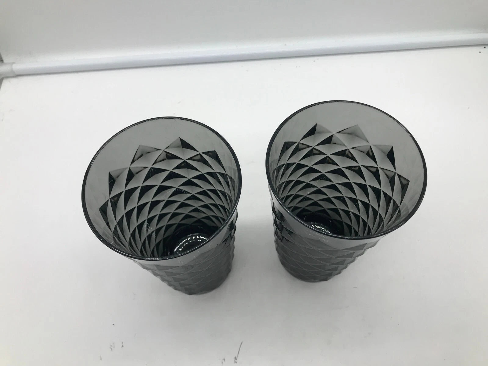 Plastic 19.65oz Diamond Black Tall Tumbler Set For 2 BB02B18016 | eBay