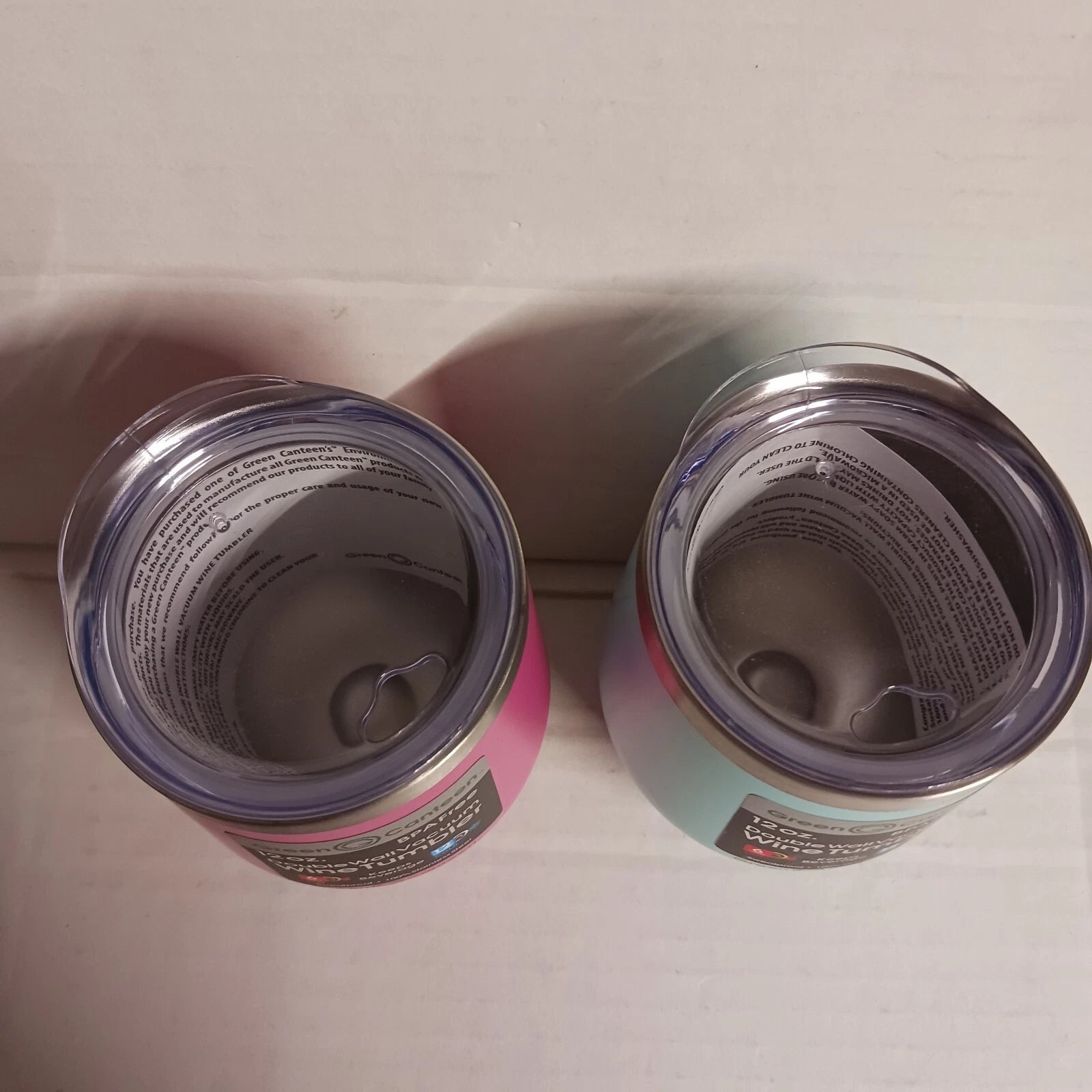 Green Canteen 12oz. BPA Free Double Wall Vacuum Wine Tumbler Set Of 2 | eBay
