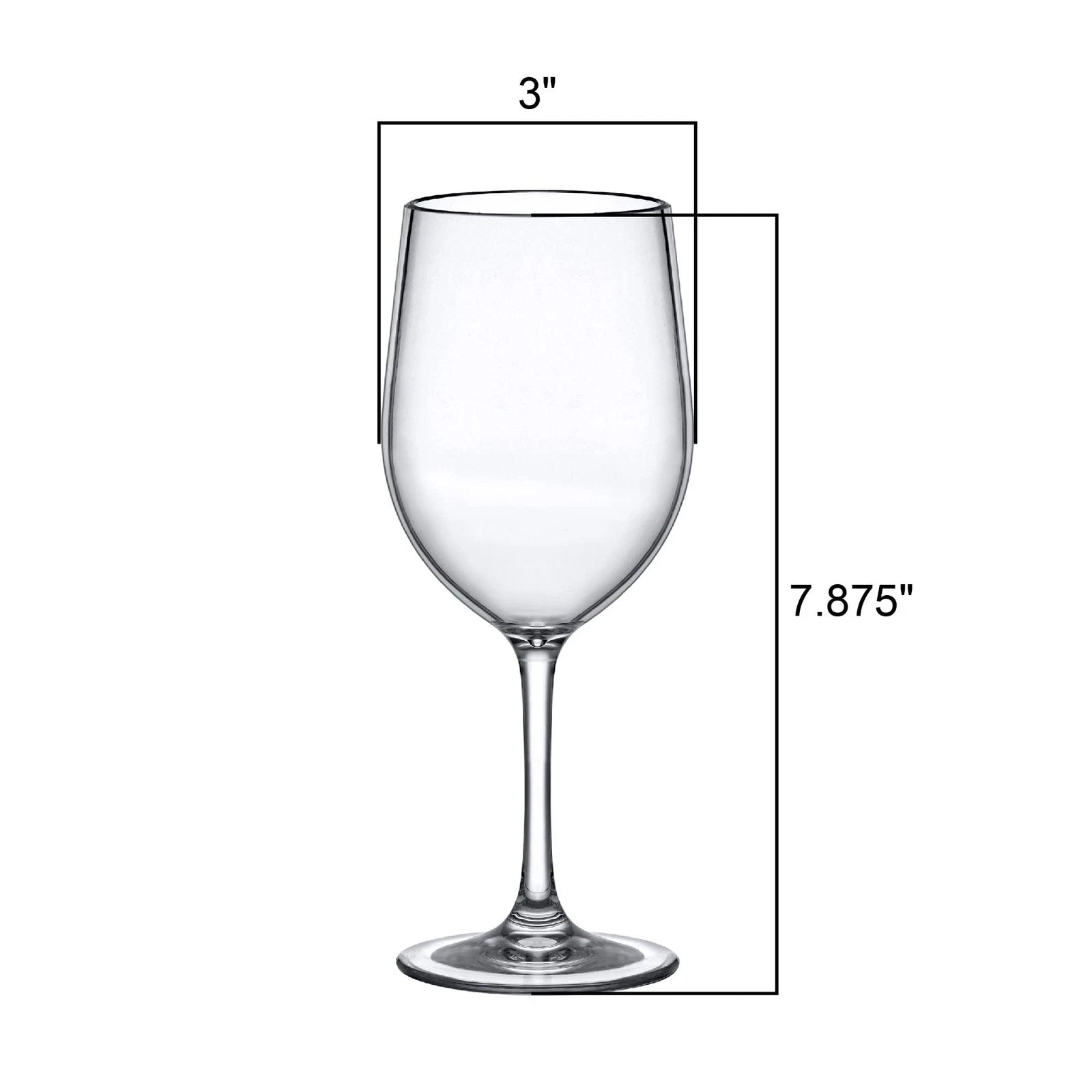 Abby Clara 12oz BPA-Free Tritan Wine Glasses, Set of 6, Unbreakable, Dishwash... | eBay