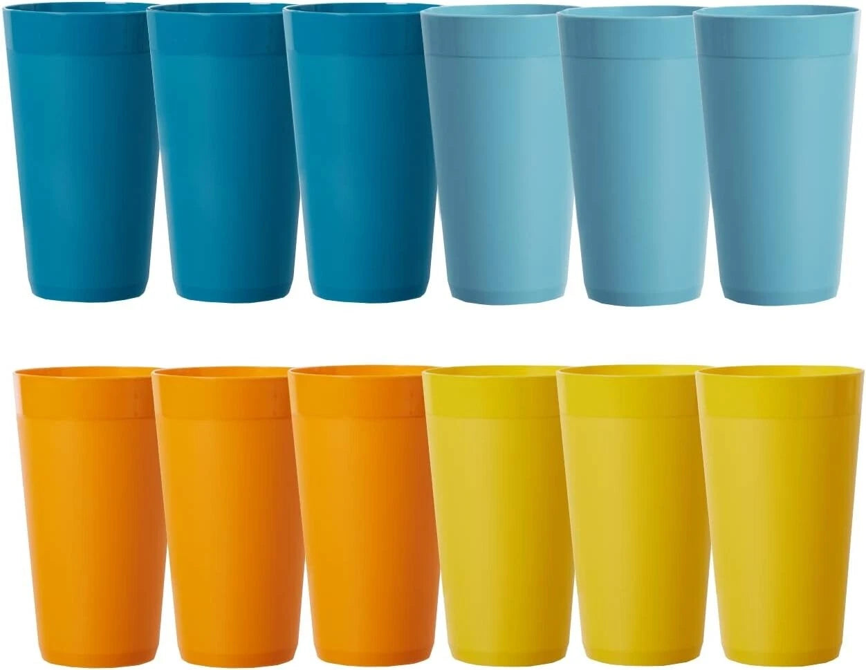 Durable 20oz Stackable Water Tumblers | BPA-Free, Dishwasher Safe Set of 12 | eBay