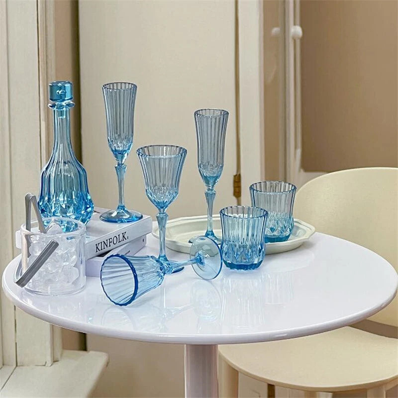 7Pcs/set Miniature Dollhouse 1/6 Wine Ware Bottle Decanter Flute Glass Drinks | eBay