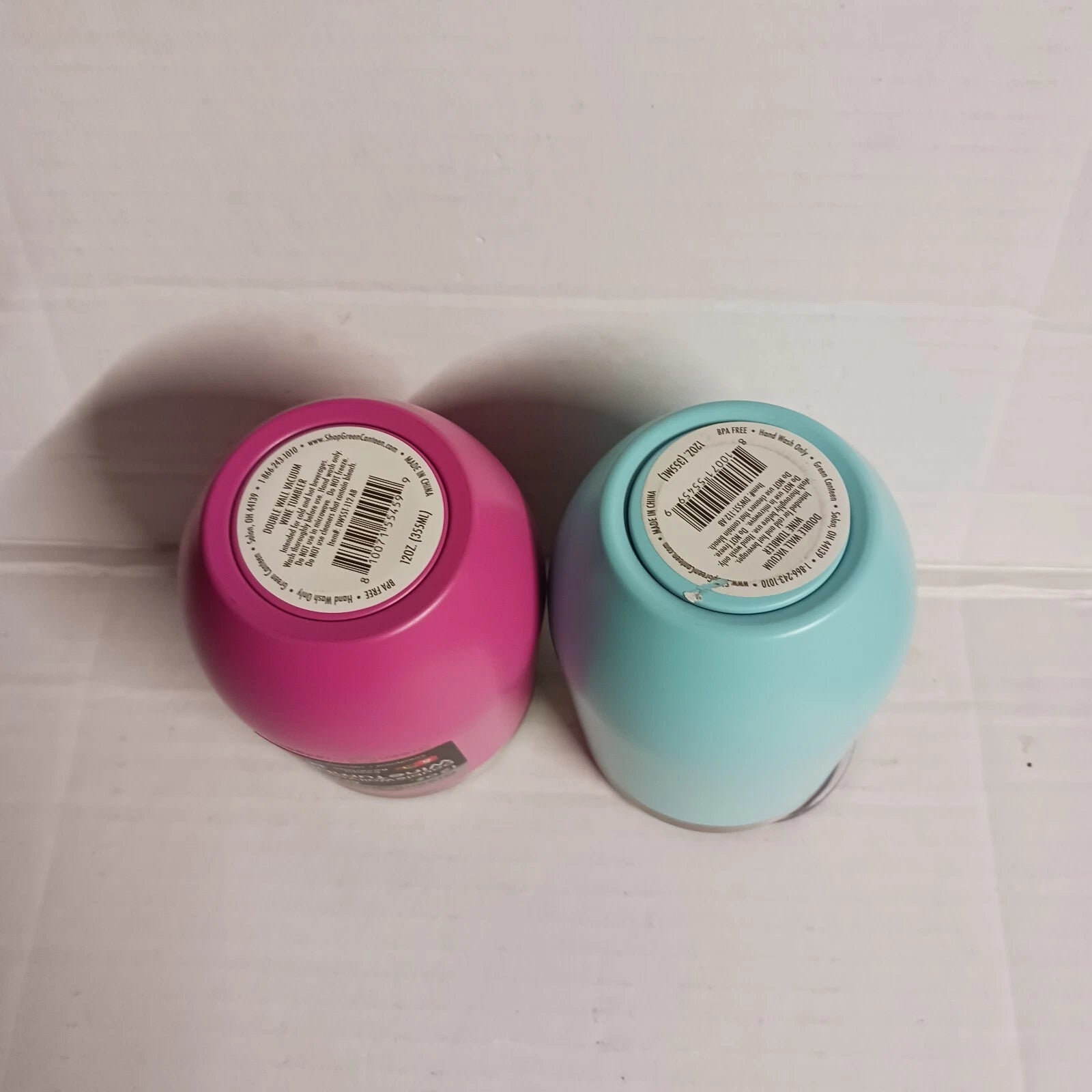 Green Canteen 12oz. BPA Free Double Wall Vacuum Wine Tumbler Set Of 2 | eBay