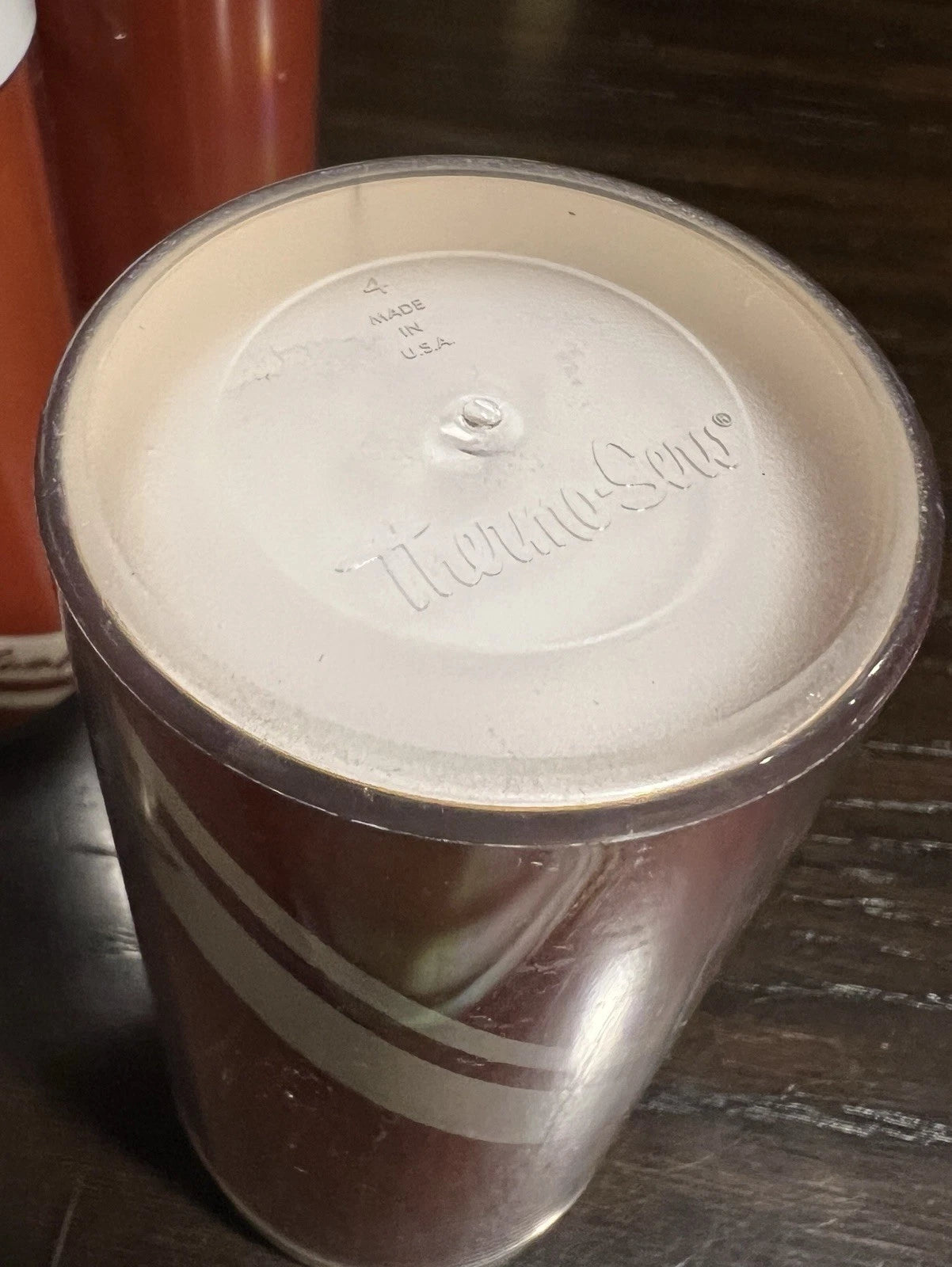 Retro Thermo-Serv 1979 Candy cane Striped Tumblers Set Of 6 | eBay