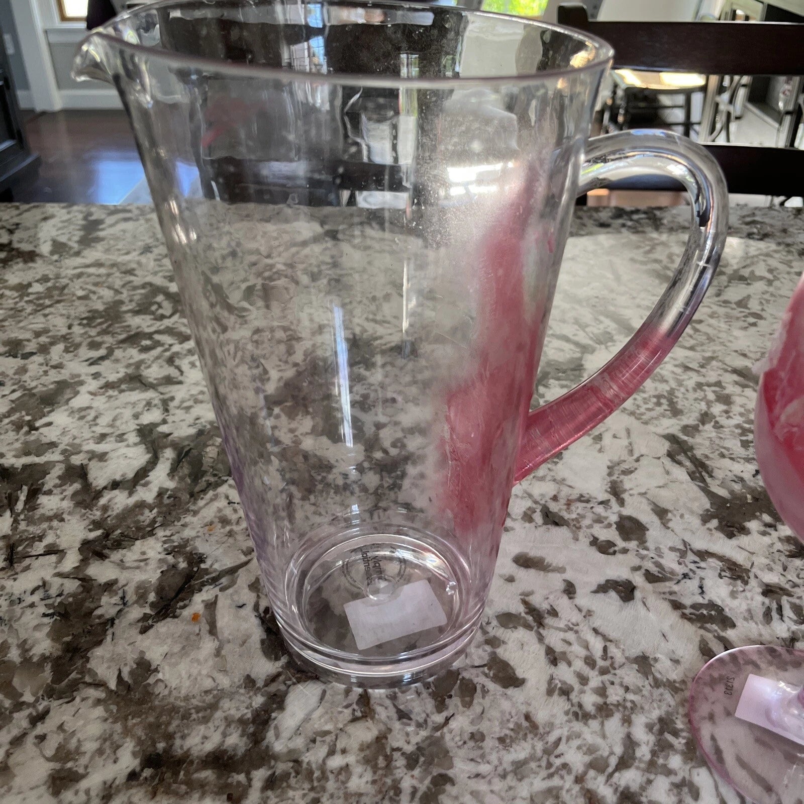 Plastic Pitcher 6 Shatter Proof BPA Tumbler Glasses Cups Pool Patio Damaged | eBay