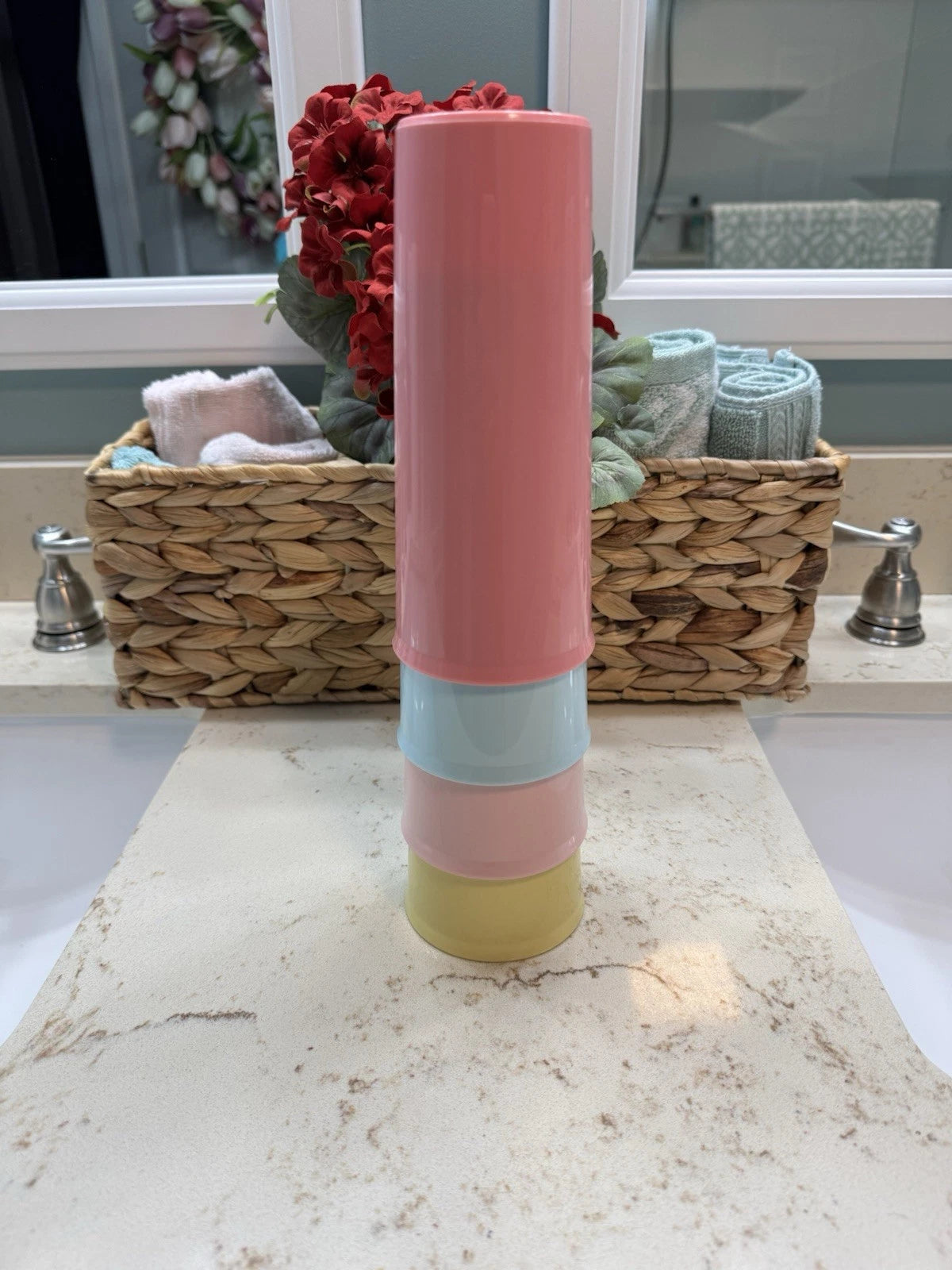 NEW Tupperware 16 oz Tumbler Set of 8 Pastel Colors No Lids BPA Free | eBay