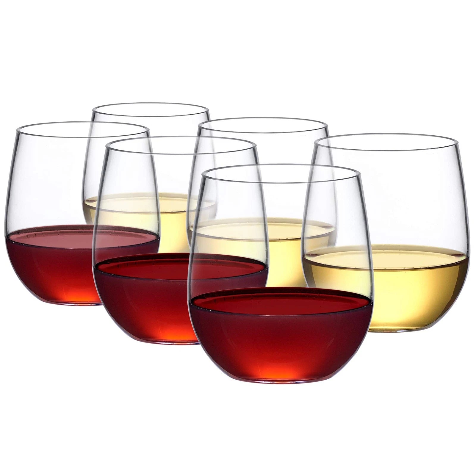 Abby-Cindy 14oz Tritan Wine Glasses Set of 6, Unbreakable, BPA-Free, Dishwash... | eBay