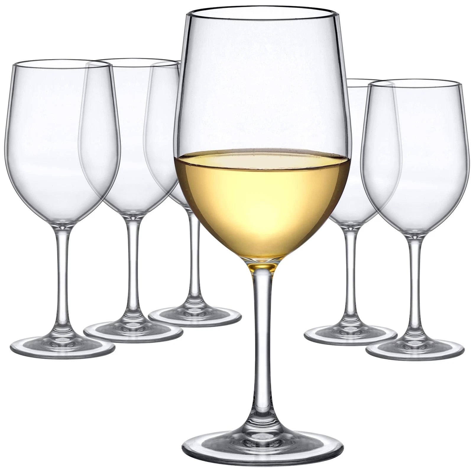 Abby Clara 12oz BPA-Free Tritan Wine Glasses, Set of 6, Unbreakable, Dishwash... | eBay