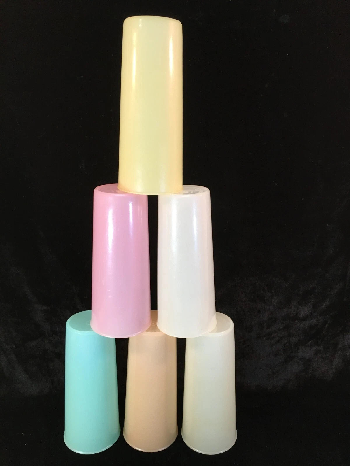 TUPPERWARE Plastic Pastel Stacking 16 oz. Tumblers Set of 6 | eBay