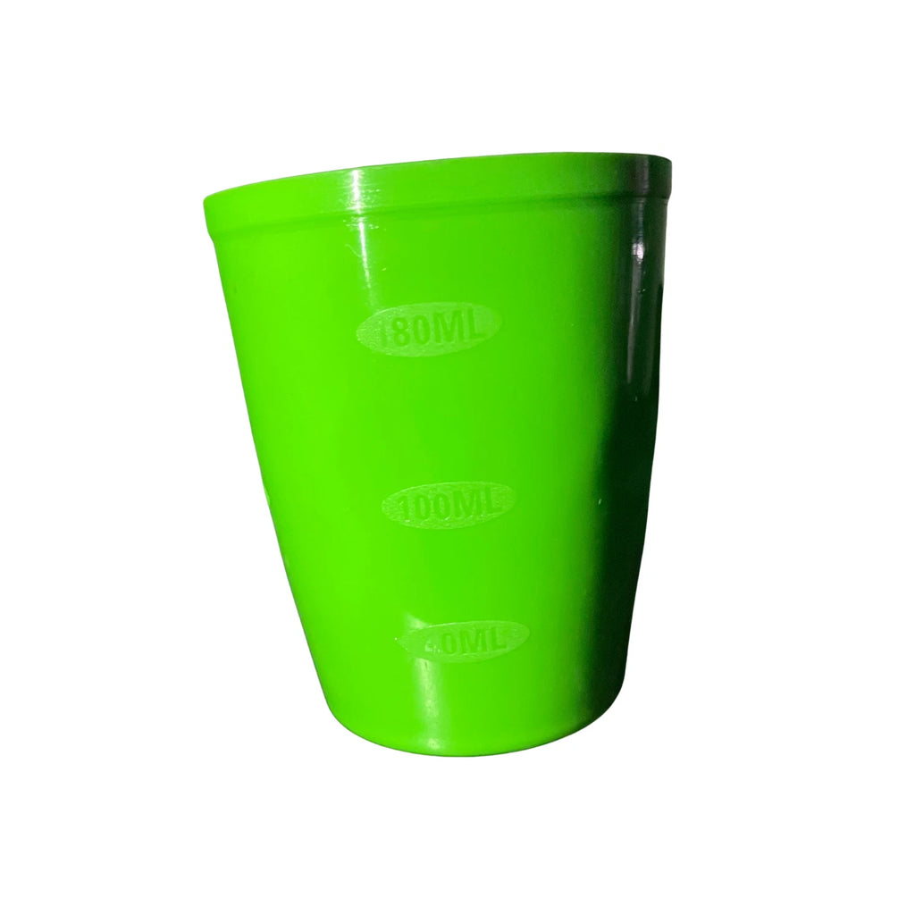 BPA Free 6 Green Plastic Cups Set Floral Embossed Design Stackable Reusable 8 oz | eBay