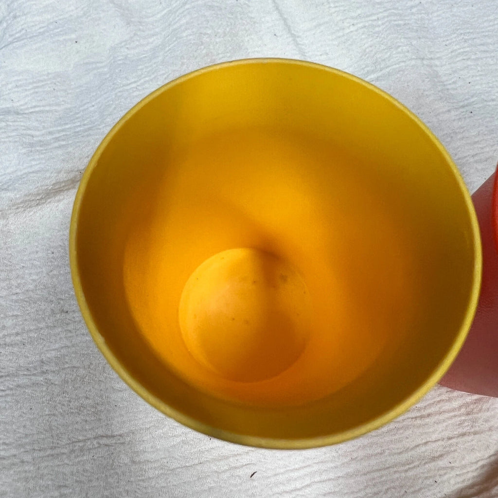 Set of 2 Vintage Tupperware Bell Tumbler Kids Cups #109 Yellow Orange Plastic | eBay