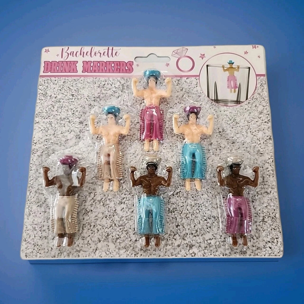 Bachelorette Drink Markers New Set Of 6 Sexy Cowboys Girls Night Gay Interest | eBay
