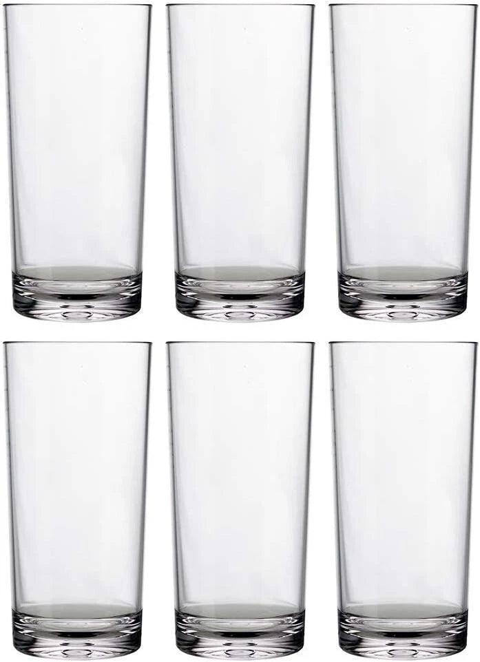 Stylish Classic Clear Plastic Iced Tea Cups - 6 Pack for Weddings & Parties | eBay