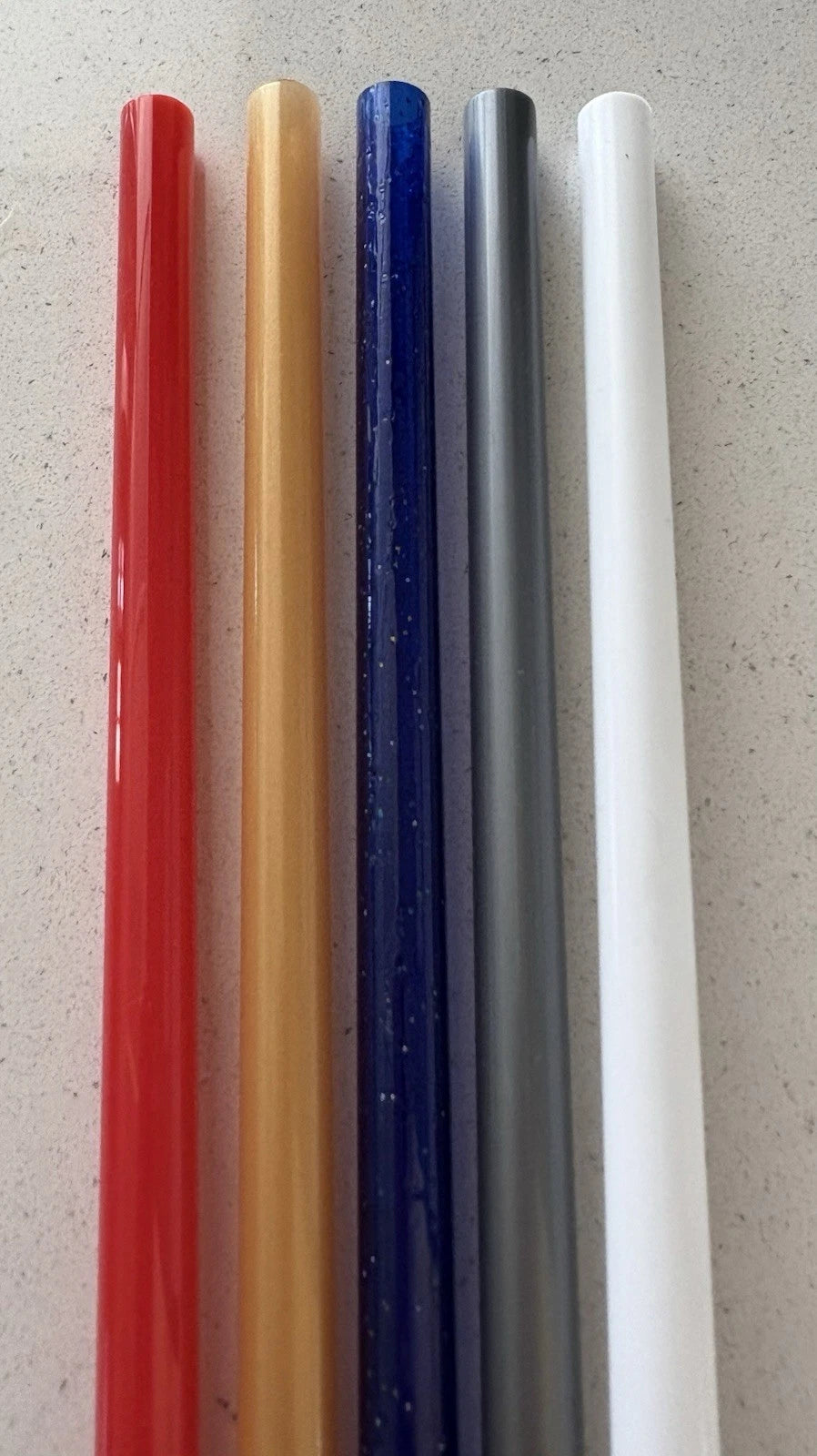 5-12” 40oz tumbler 10mm/FAT straws-Opaque WHiTE/Red-Silver/gold-Blue Glitter-SET | eBay