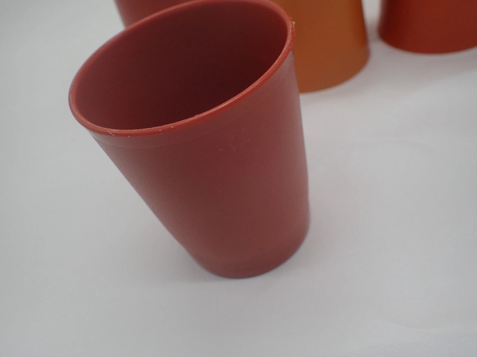 Lot of 7 Vintage TUPPERWARE Beverage Juice Glasses HARVEST COLORS 1251 | eBay