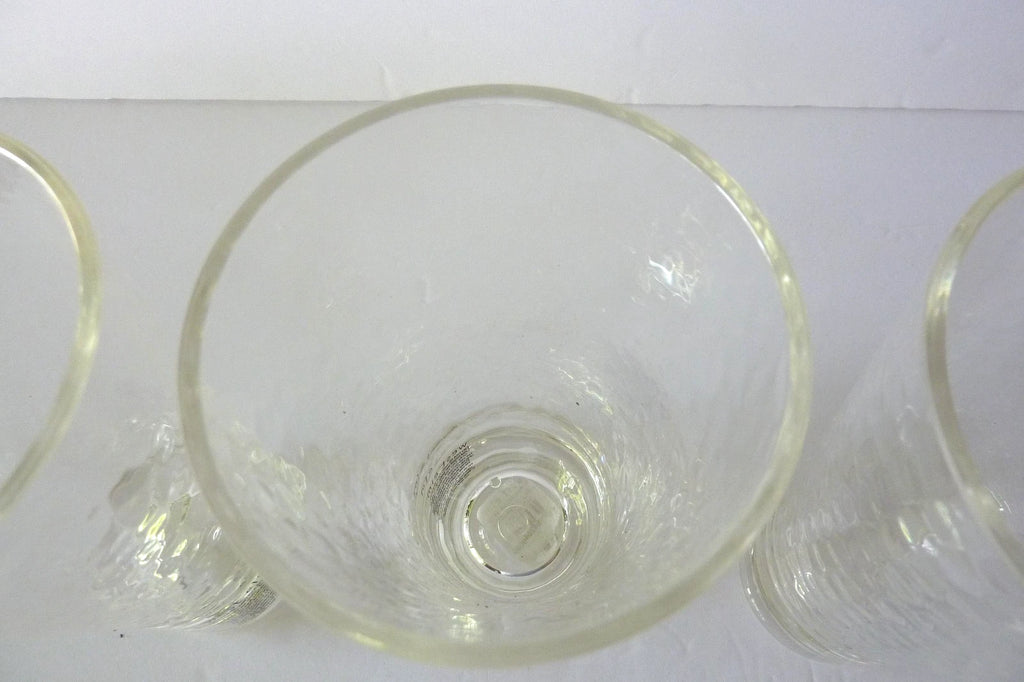 4 West Elm Acrylic Hammered Tumblers Highball Drinking Glassware Clear NWT | eBay
