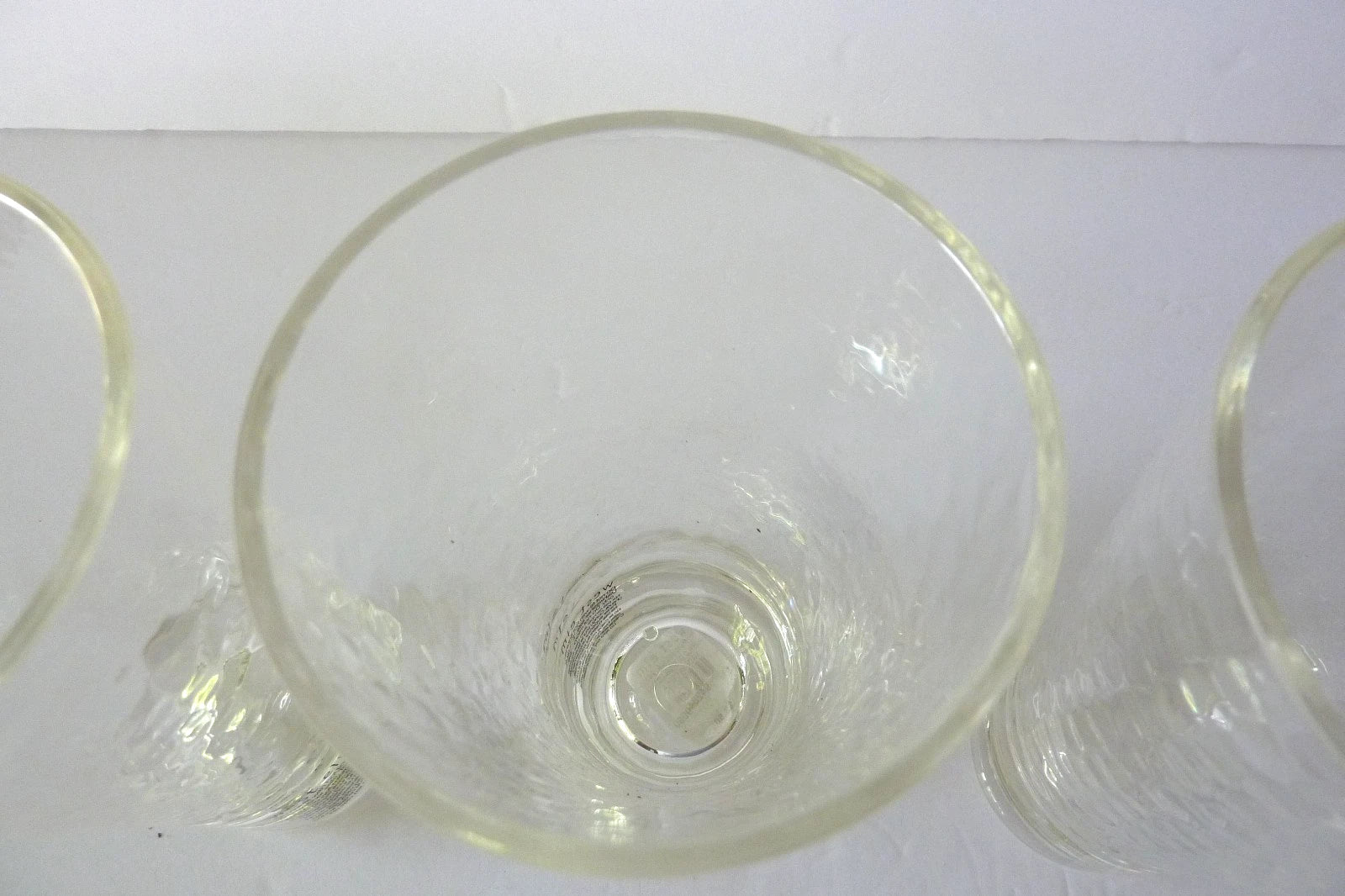 4 West Elm Acrylic Hammered Tumblers Highball Drinking Glassware Clear NWT | eBay