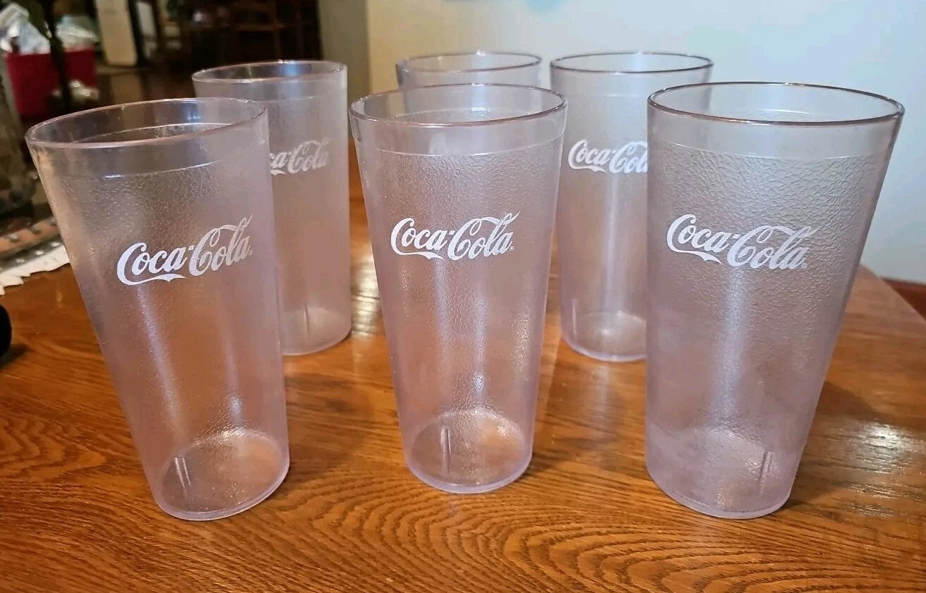 6 Carlisle 5224 Coca-Cola Restaurant Plastic Tumbler Cup Made In USA 24 oz | eBay