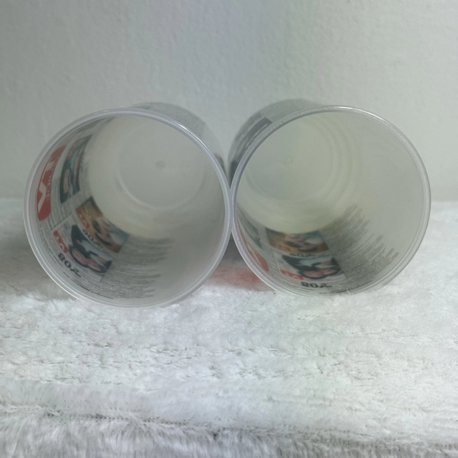 2 Retro TV Guide Plastic Tumblers Glasses Featuring TV Shows 1950's-1990’s | eBay