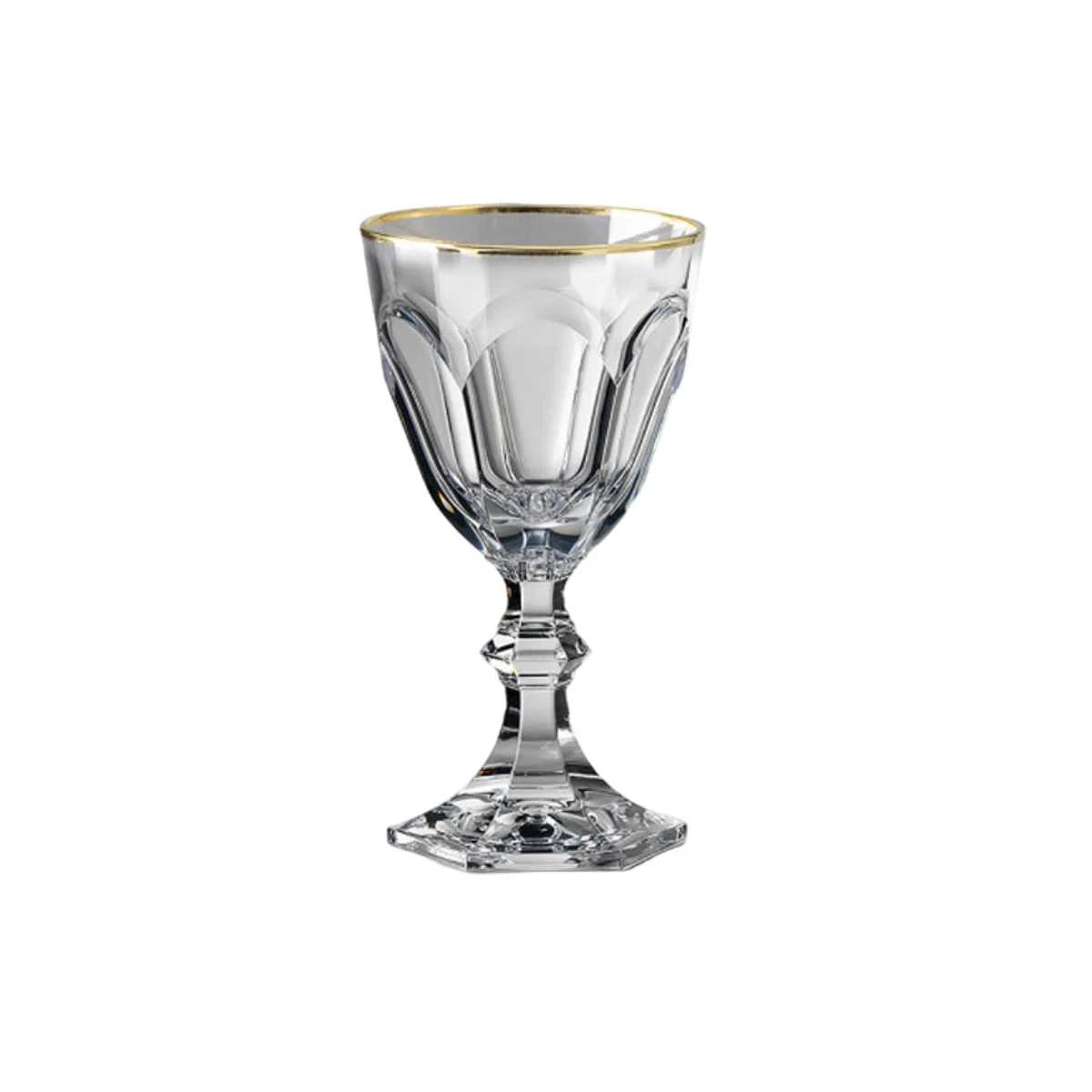 MARIO LUCA GIUSTI Dolce Vita Water Glass 6 Pieces Gold Thread | eBay
