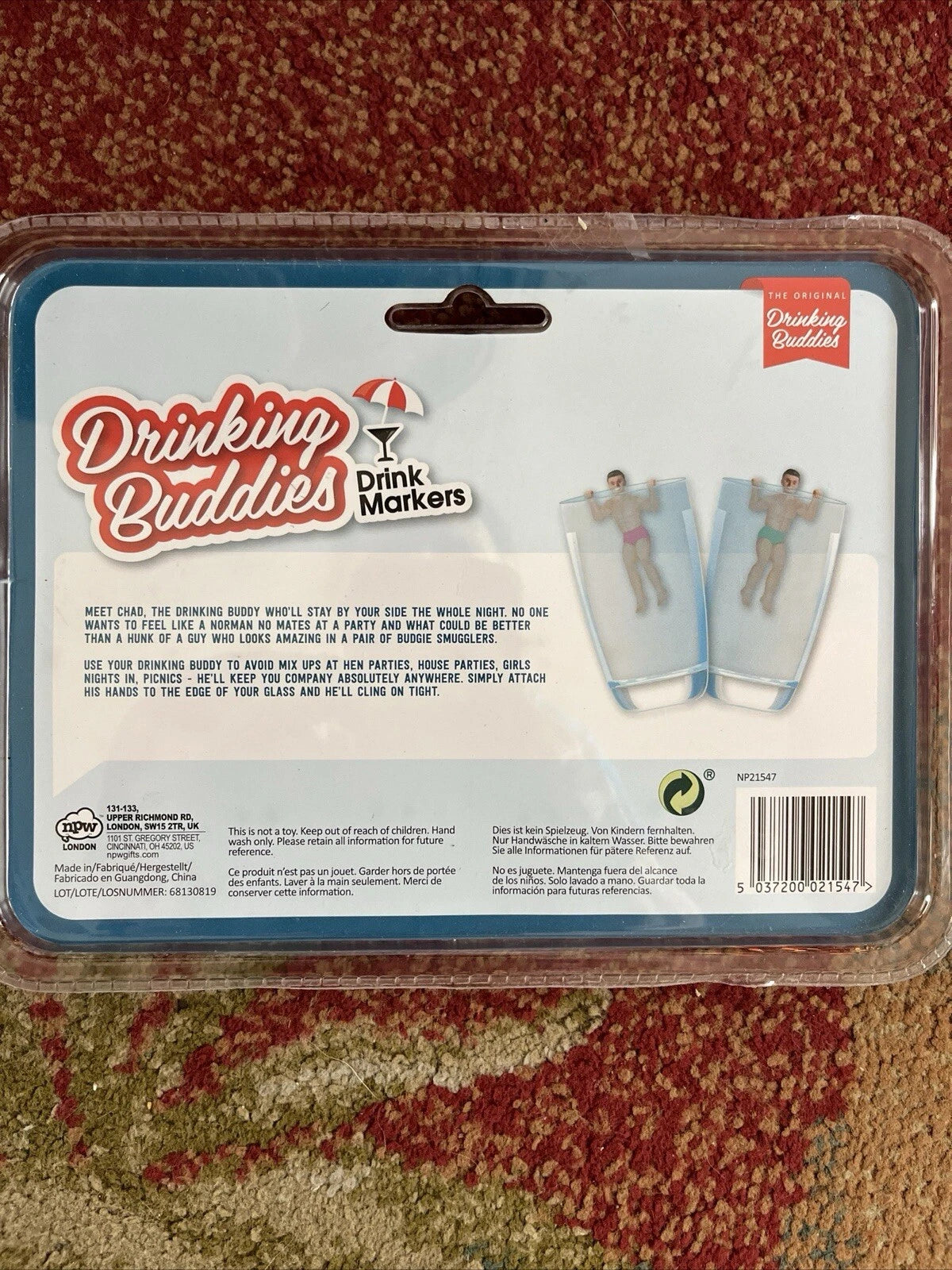 The Original Drinking Buddies Drink Markers Set of 6 NPW London ~ NEW & SEALED | eBay
