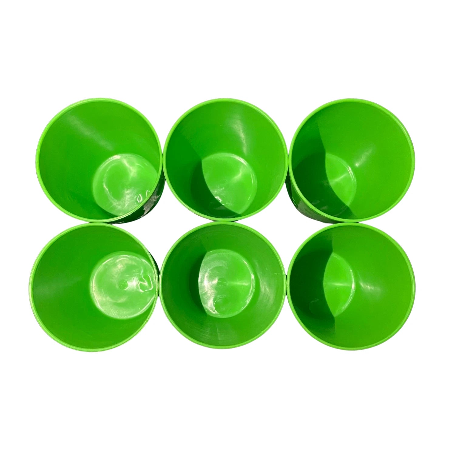 BPA Free 6 Green Plastic Cups Set Floral Embossed Design Stackable Reusable 8 oz | eBay
