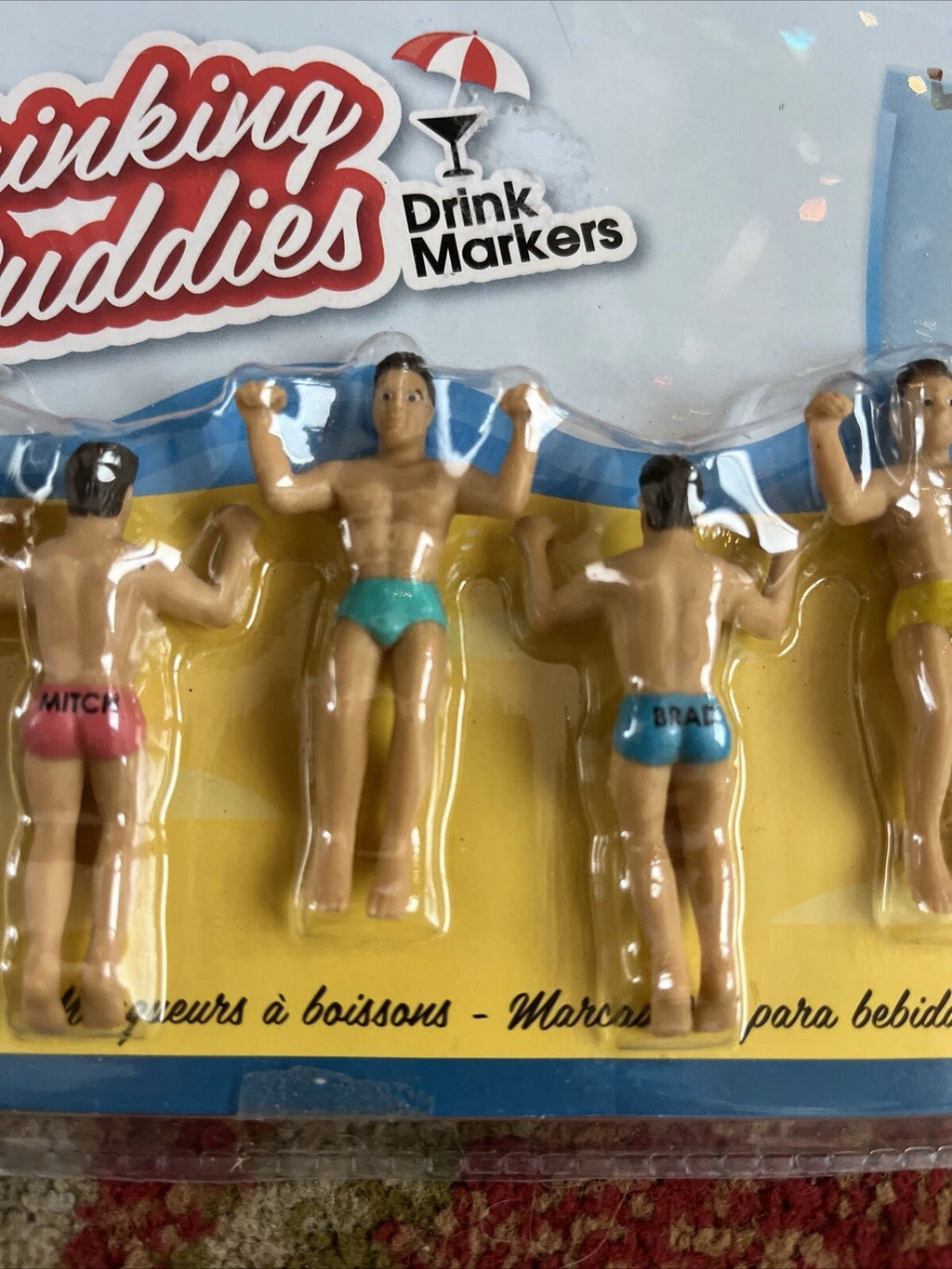 The Original Drinking Buddies Drink Markers Set of 6 NPW London ~ NEW & SEALED | eBay